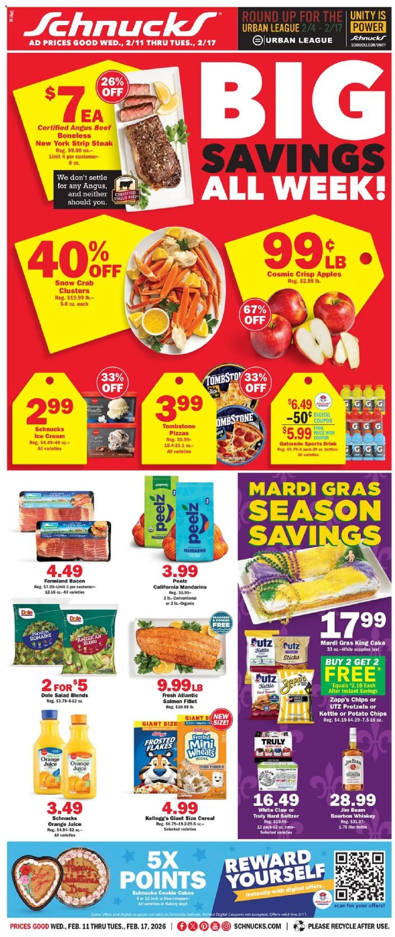 Schnucks Weekly Print Ad - IN - valid from 11.02.2026 | Page: 1