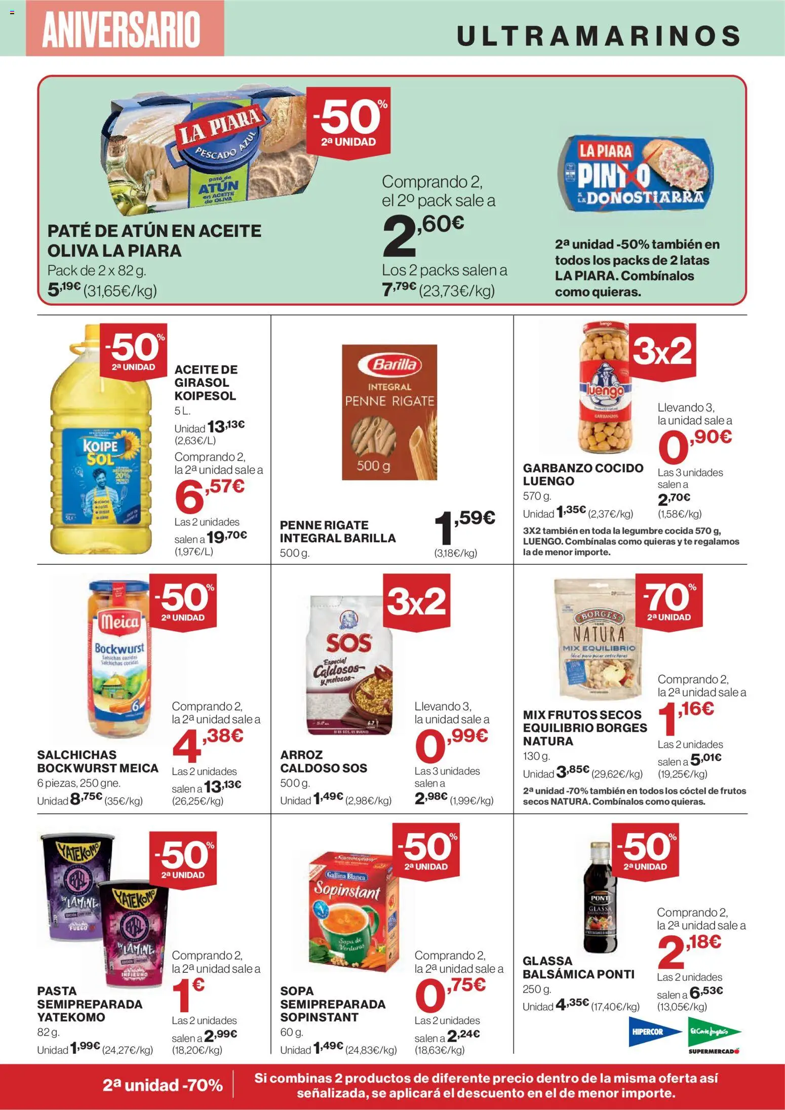 Nuevas ofertas de El Corte Inglés válidas en toda la República Mexicana desde el 23.10.2025. ¡Encuentra las mejores ofertas en El Corte - Catálogo Que necesitas hoy! | Página: 27 | Productos: Sopa, Aceite, Paté, Té