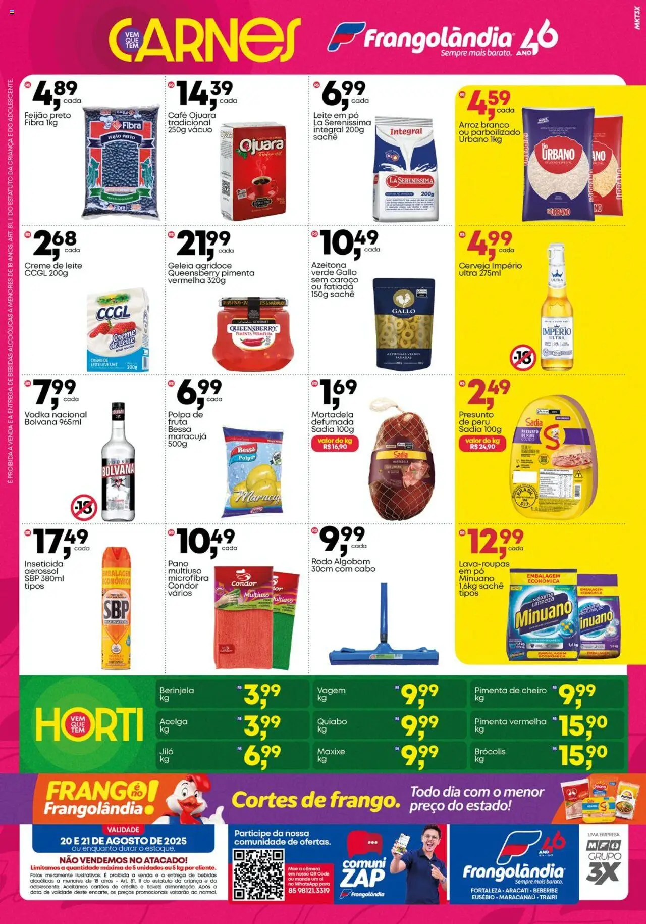 Frangolândia Folheto - válido de 20.08.2025 | Página: 2 | Produtos: Maracujá, Pó, Café, Inseticida