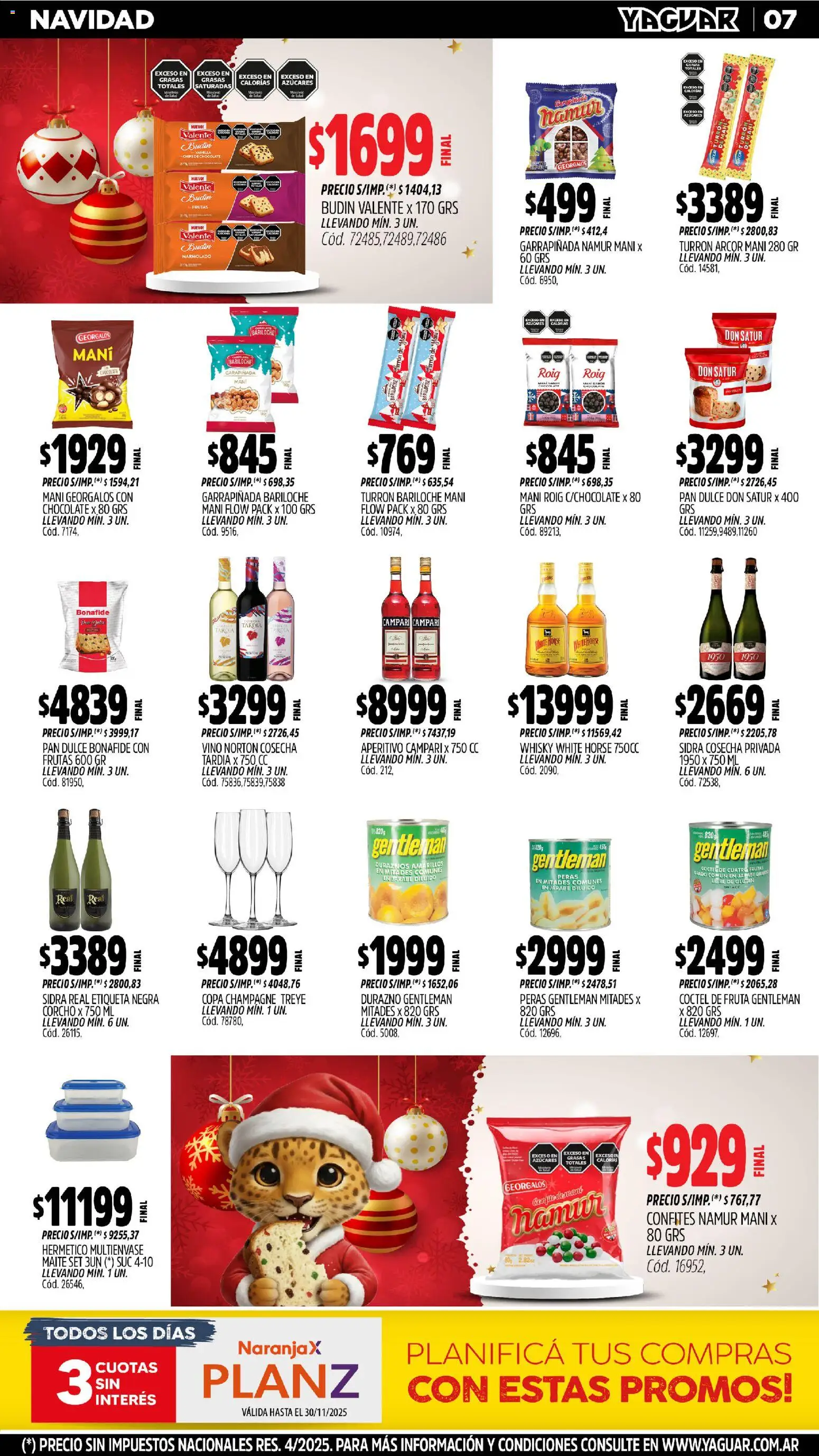 Yaguar - San Juan │ válido desde el 17.11.2025 | Página: 7 | Productos: Whisky, Champagne, Vino, Turrón