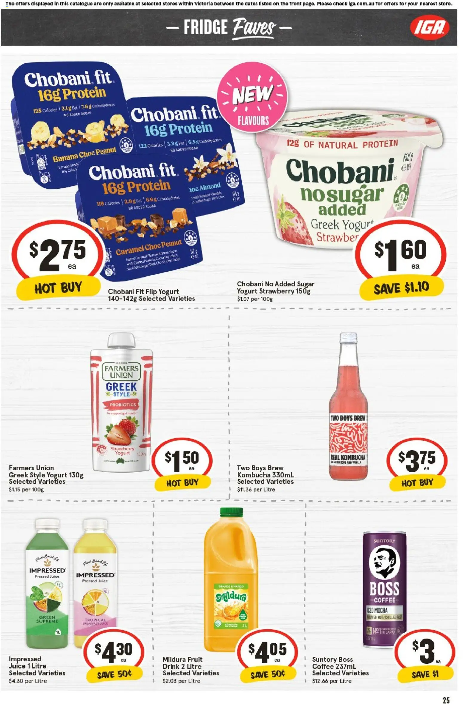 IGA catalogue - valid from 29.10.2025 | Page: 24 | Products: Plant, Coffee, Juice, Fridge