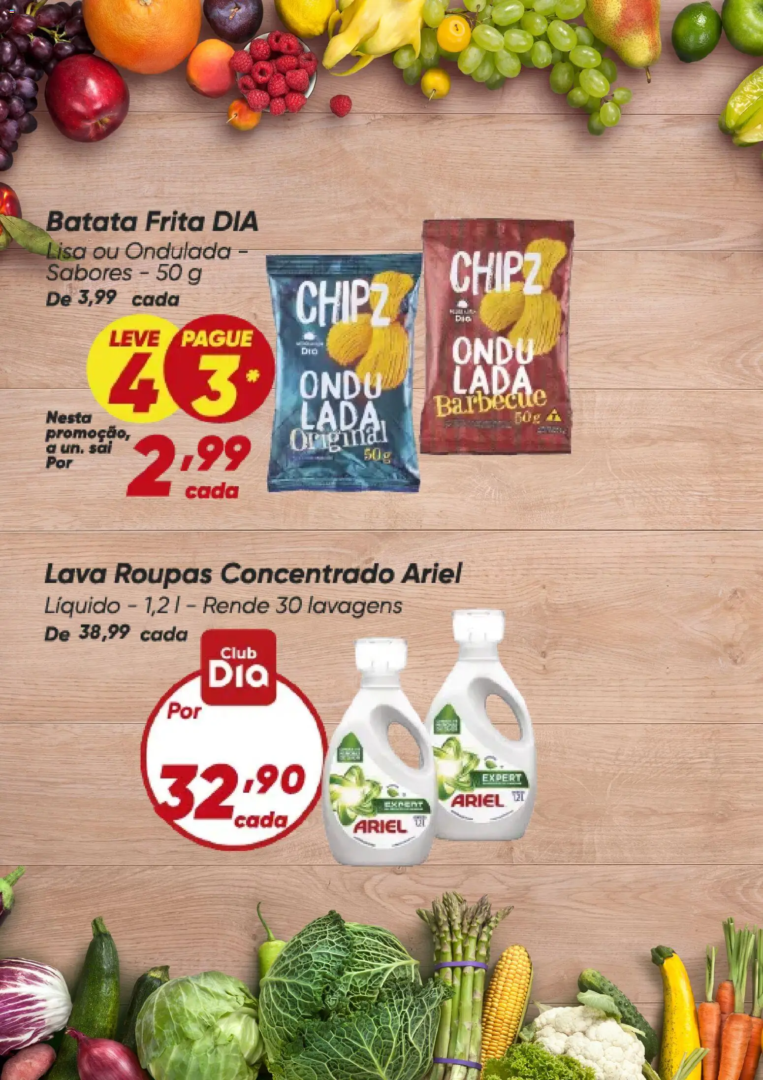 Dia Folheto - válido de 05.01.2026 | Página: 3 | Produtos: Ariel, Roupas, Batata, Batata frita