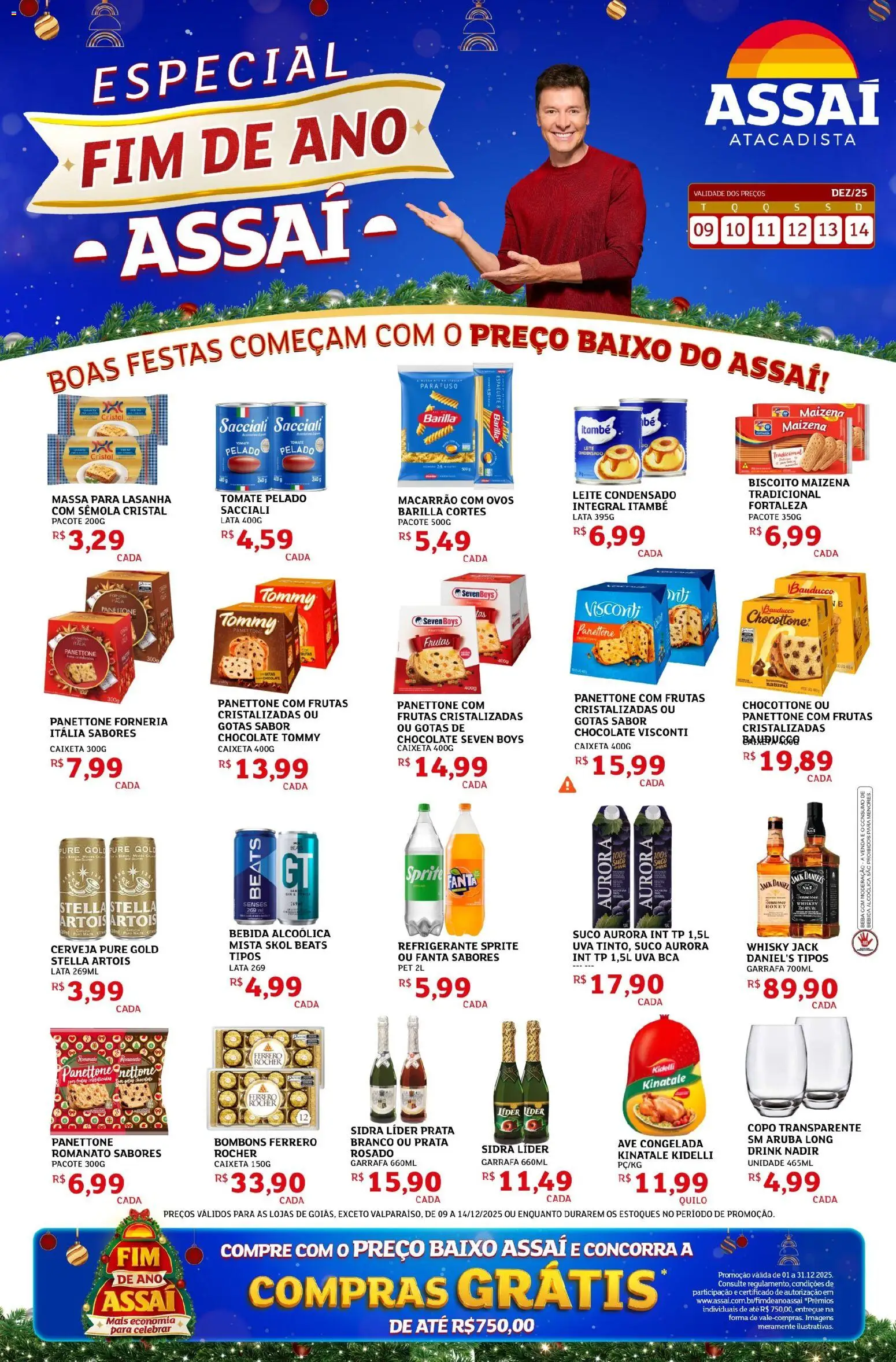 Assaí Atacadista Folheto - válido de 09.12.2025 | Página: 1 | Produtos: Ovos, Cerveja, Refrigerante, Leite condensado