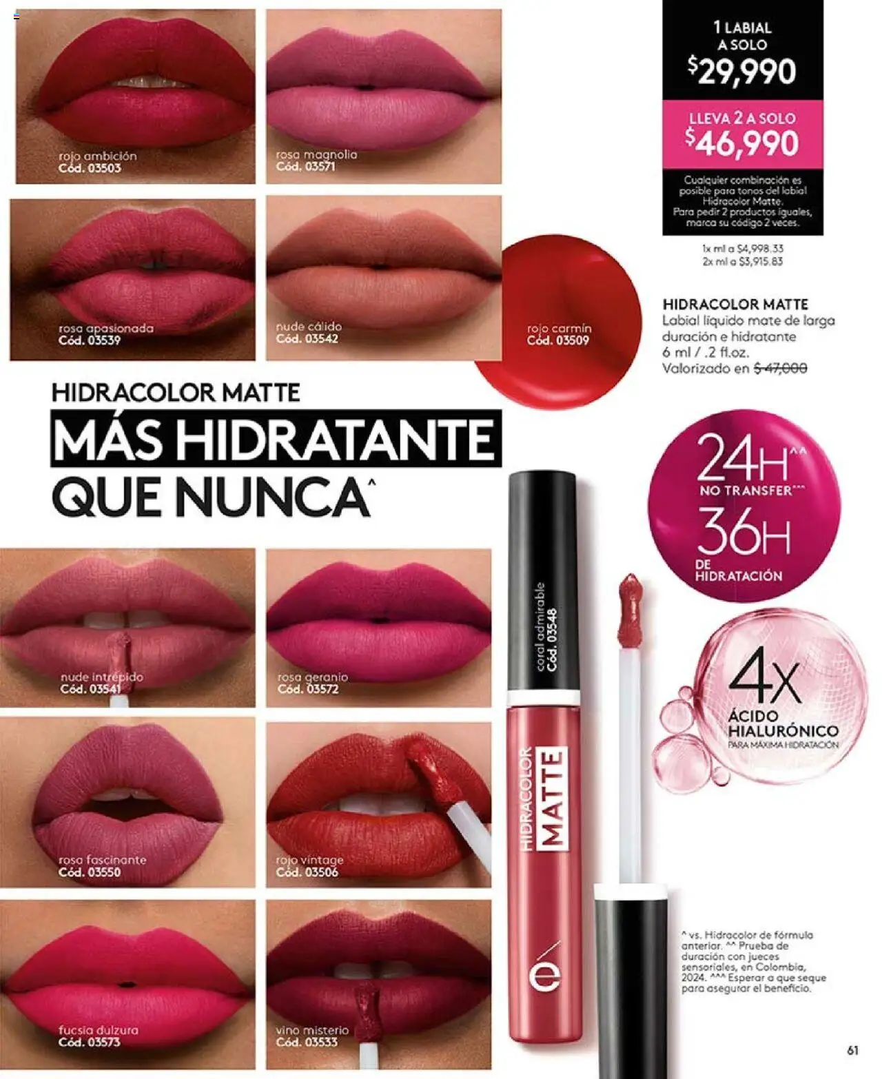 Ésika revista - valida desde el 05.09.2025 | Página: 61 | Productos: Combinación, Vino