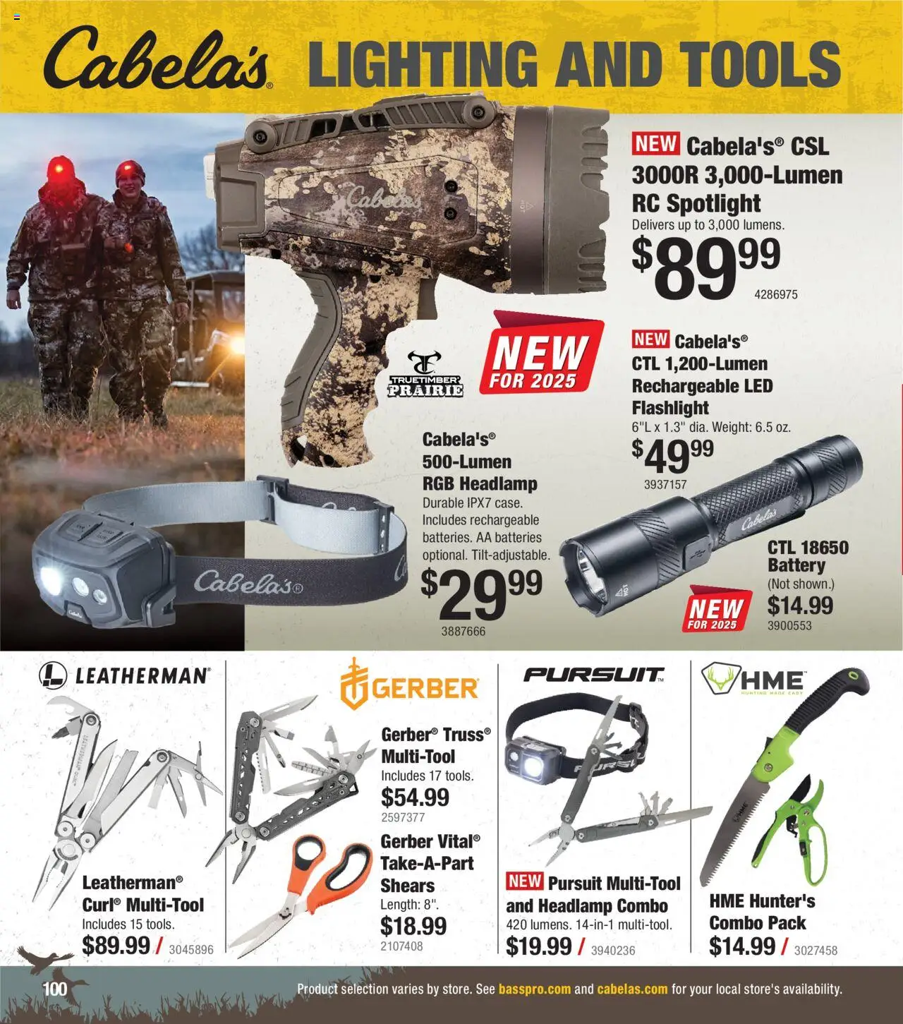 Cabela's Waterfowl 25 - valid from 01.10.2025 | Page: 100 | Products: Battery, Weight