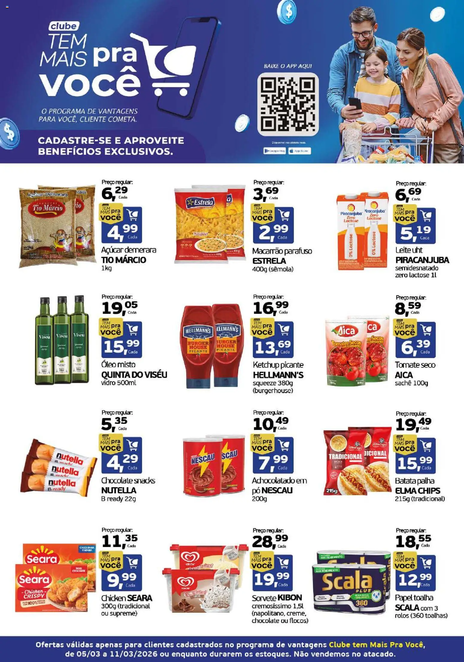 Cometa Supermercados Folheto - válido de 05.03.2026 | Página: 1 | Produtos: Pó, Elma Chips, Leite, Óleo