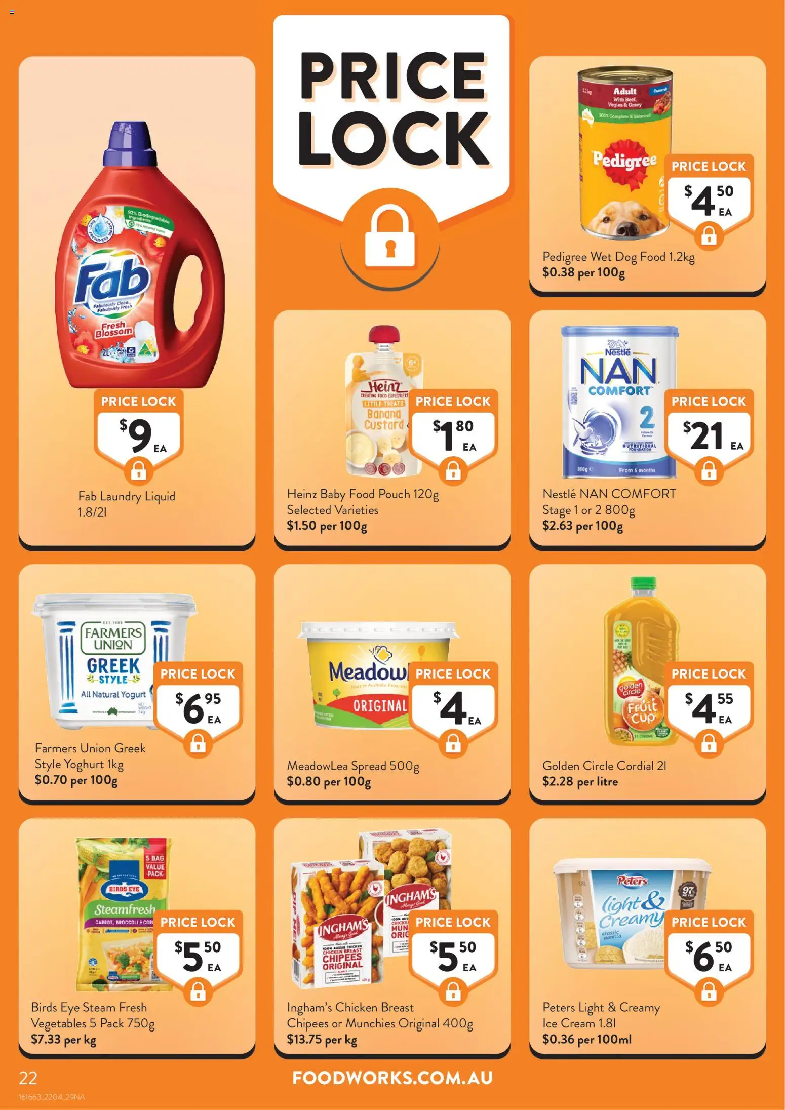 Foodworks catalogue - valid from 22.04.2026 | Page: 22 | Products: Light, Chicken, Vegetables, Bag