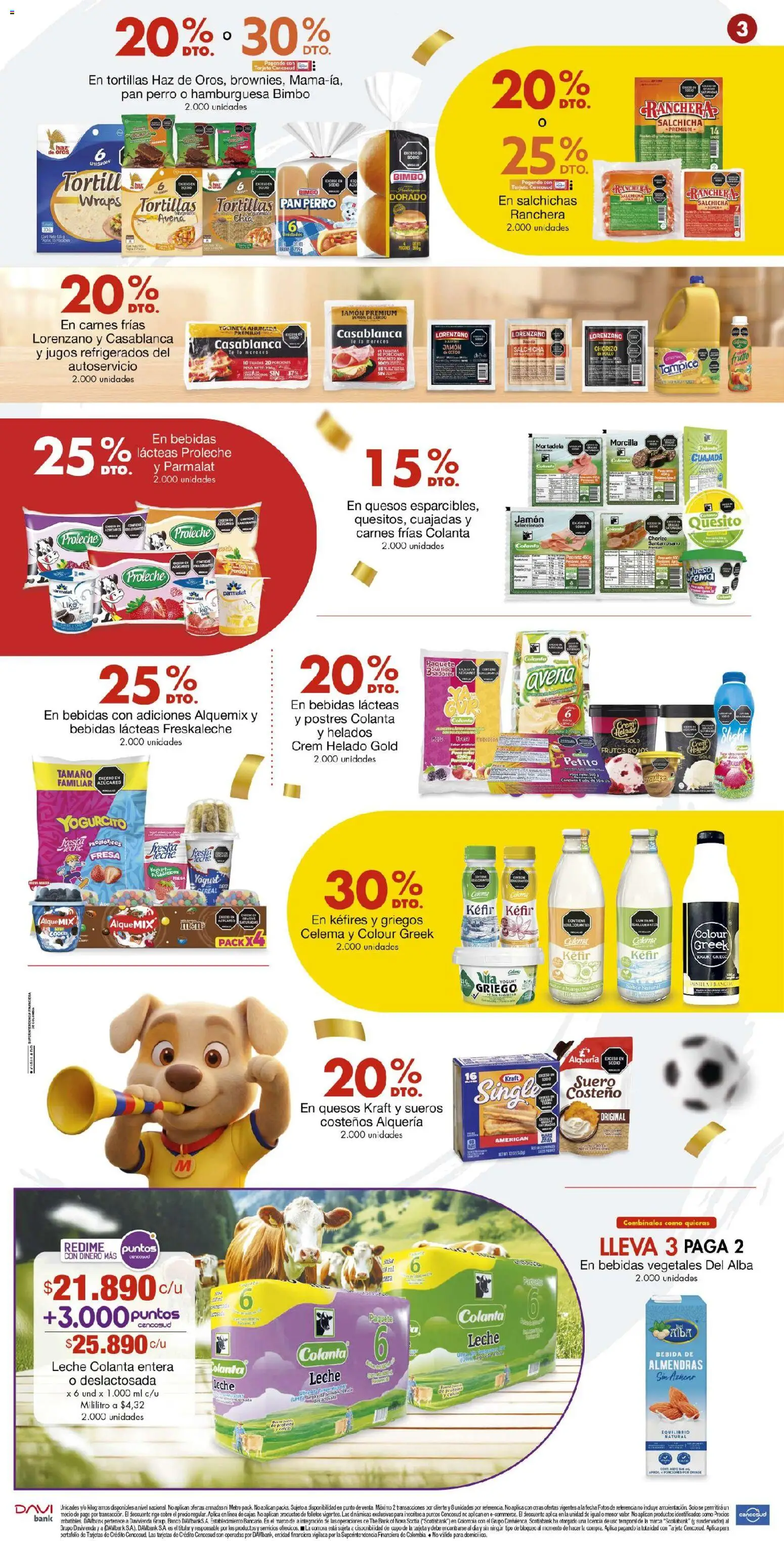 Metro revista - valida desde el 27.03.2026 | Página: 3 | Productos: Fresa, Salchicha, Peso, Leche