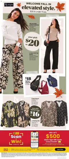 Giant Tiger flyer valid from 13.08.2025 | Page: 8 | Products: Phone, Bag, Sweater, Pants