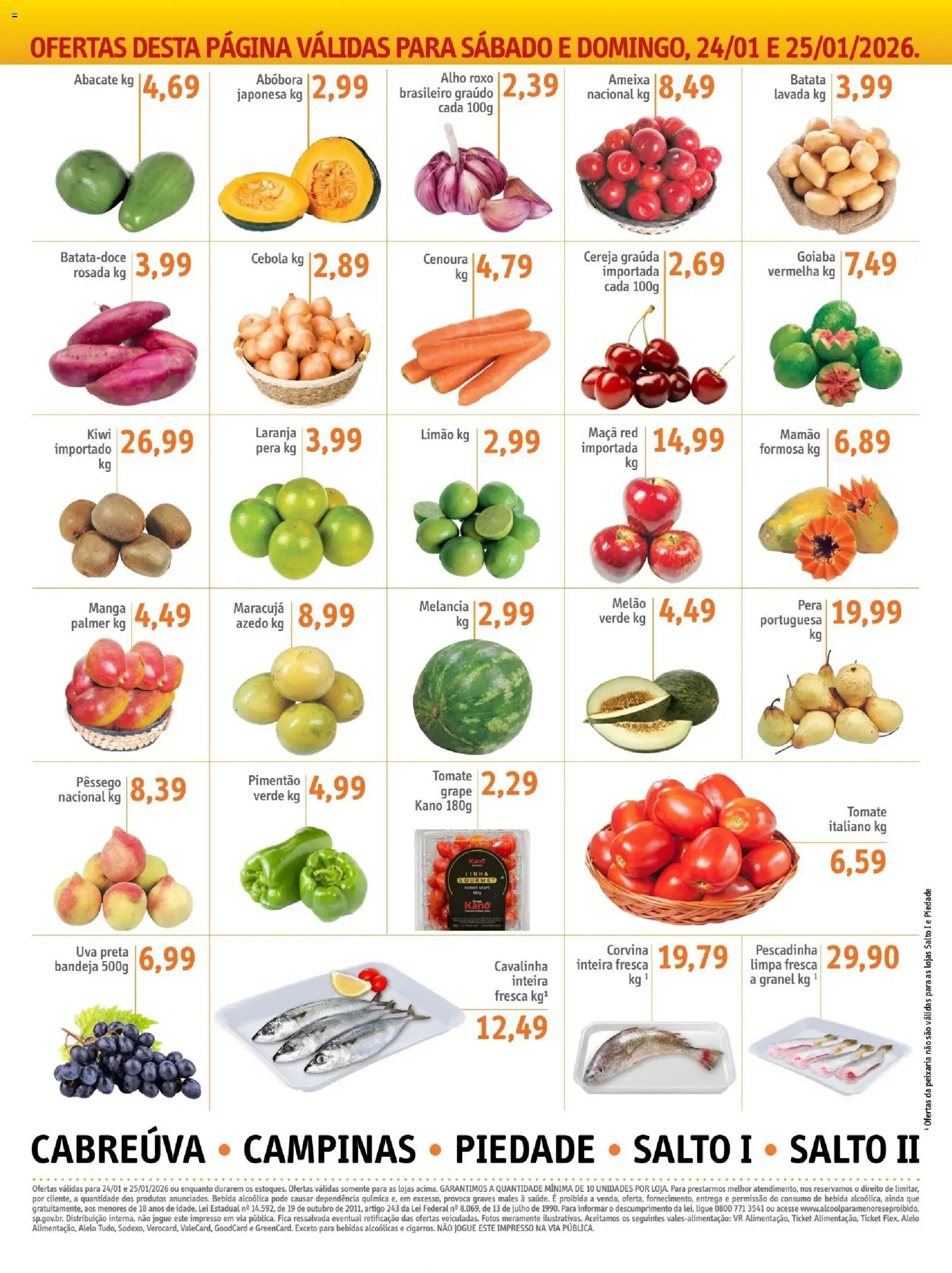 Sonda Folheto - válido de 23.01.2026 | Página: 6 | Produtos: Melão, Pera, Alho, Kiwi