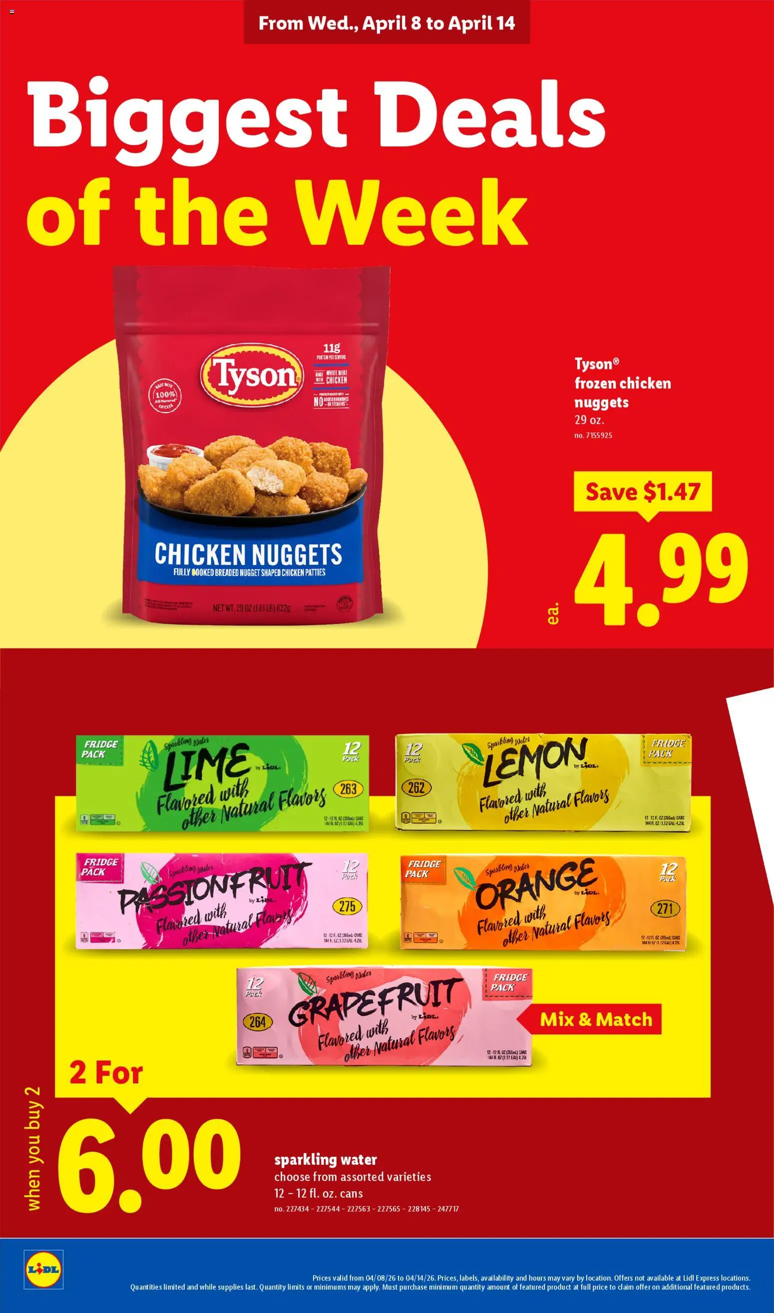 Lidl Weekly Ad - valid from 08.04.2026 | Page: 18 | Products: Grapefruit, Water, Lemon, Lime