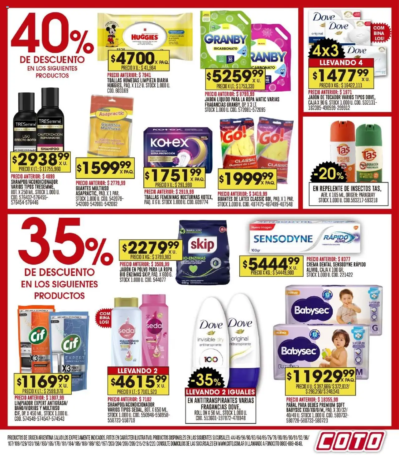 Coto - Ofertas │ válido desde el 22.09.2025 | Página: 17 | Productos: Guante, Shampoo, Guantes, Crema