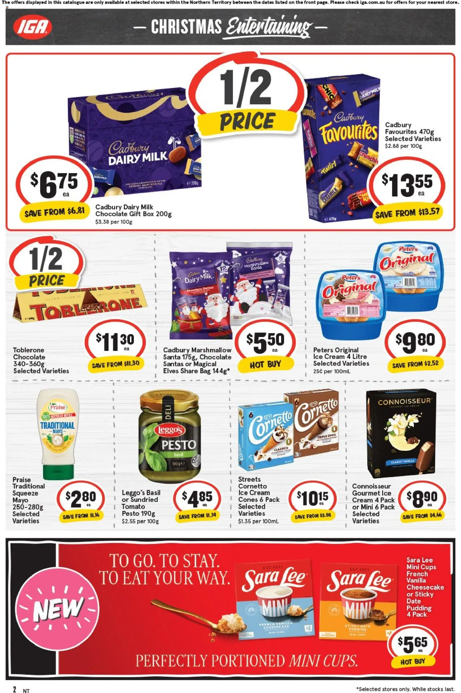 IGA catalogue - valid from 05.11.2025 | Page: 2 | Products: Milk, Dairy, Ice cream, Date