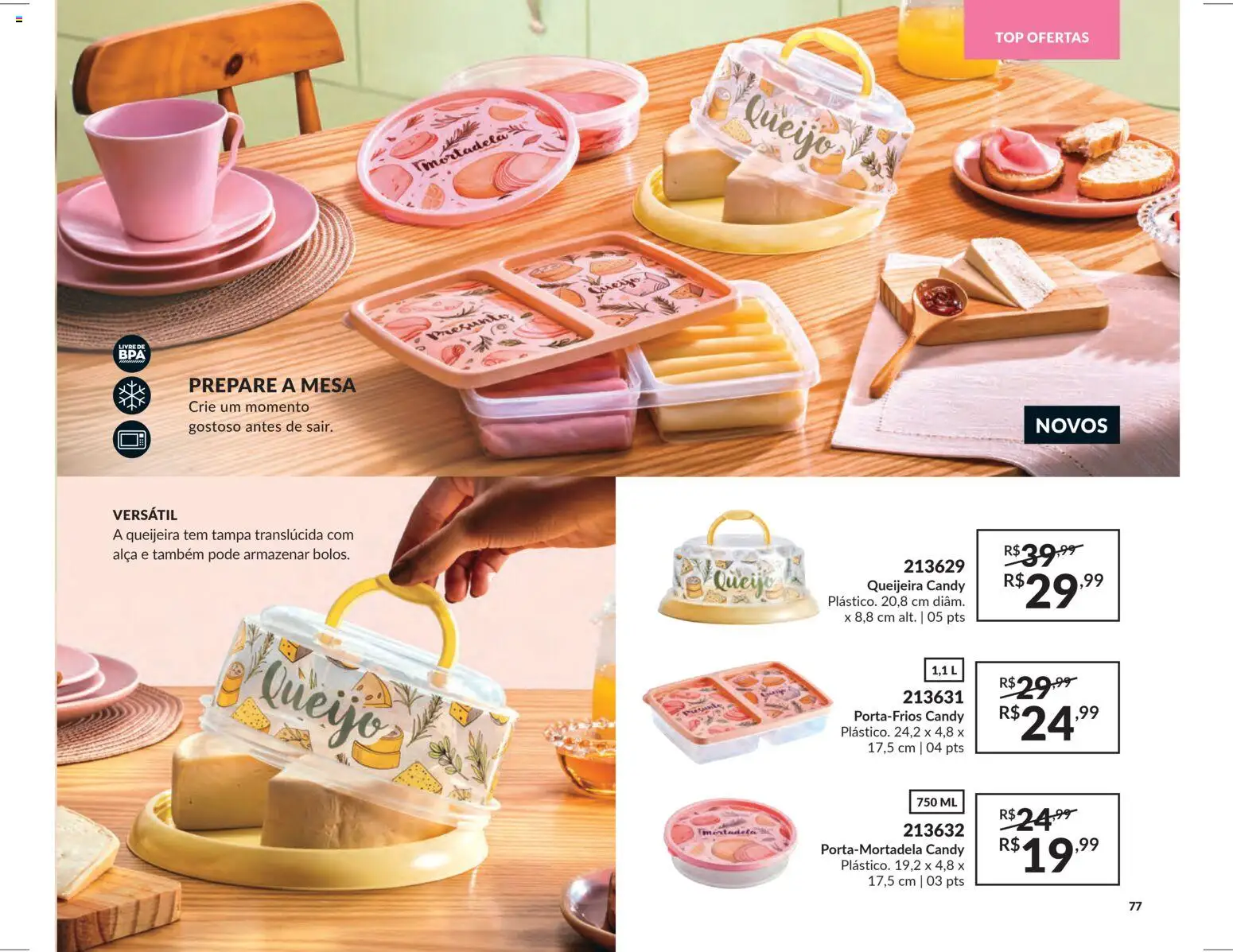 Avon Folheto - válido de 29.10.2025 | Página: 77 | Produtos: Mesa, Queijo, Presunto, Mortadela