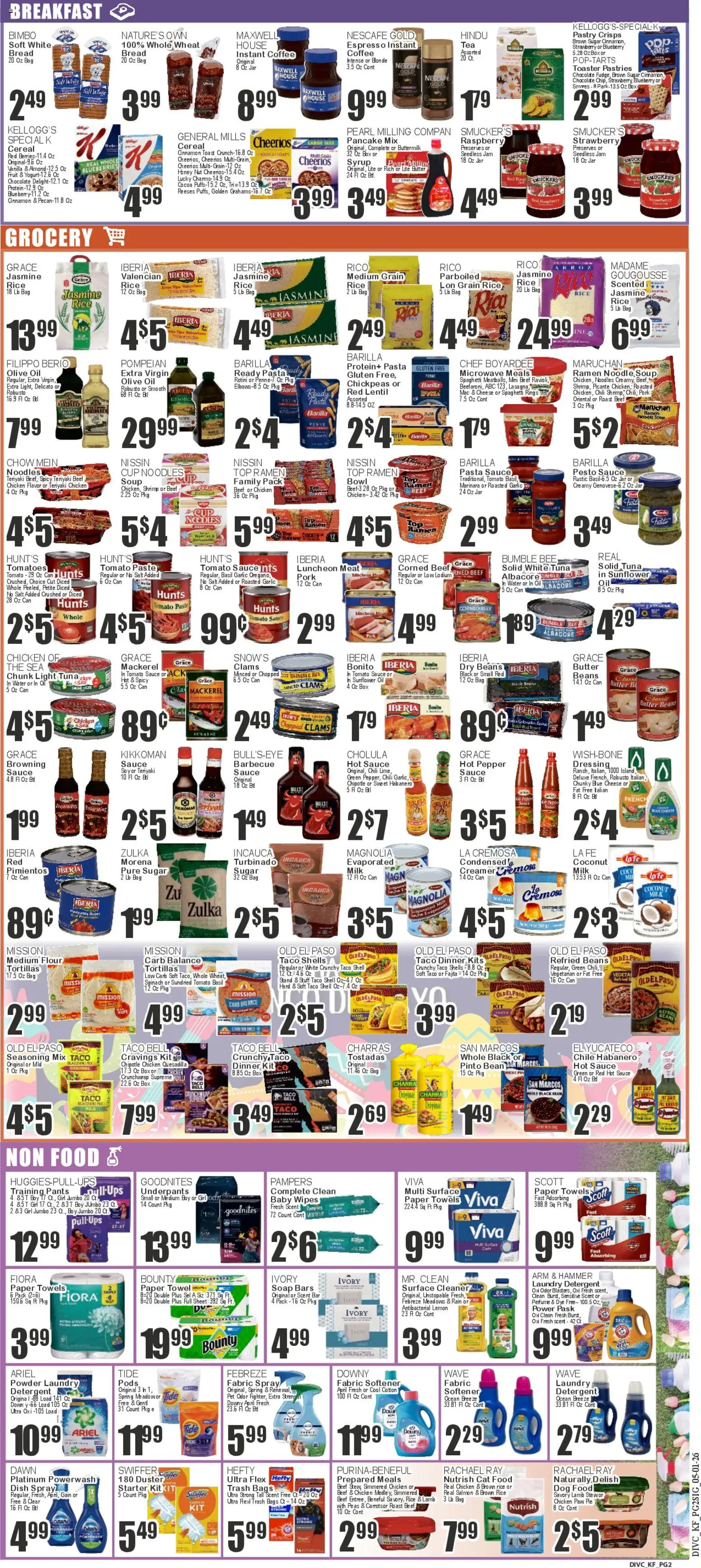 Key Food Weekly Ad - valid from 01.05.2026 | Page: 2 | Products: Spinach, Chocolate, Sugar, Pepper