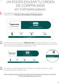 Tupperware - Manual de Bienvenida │ válido desde el 15.09.2025 | Página: 23 | Productos: Video