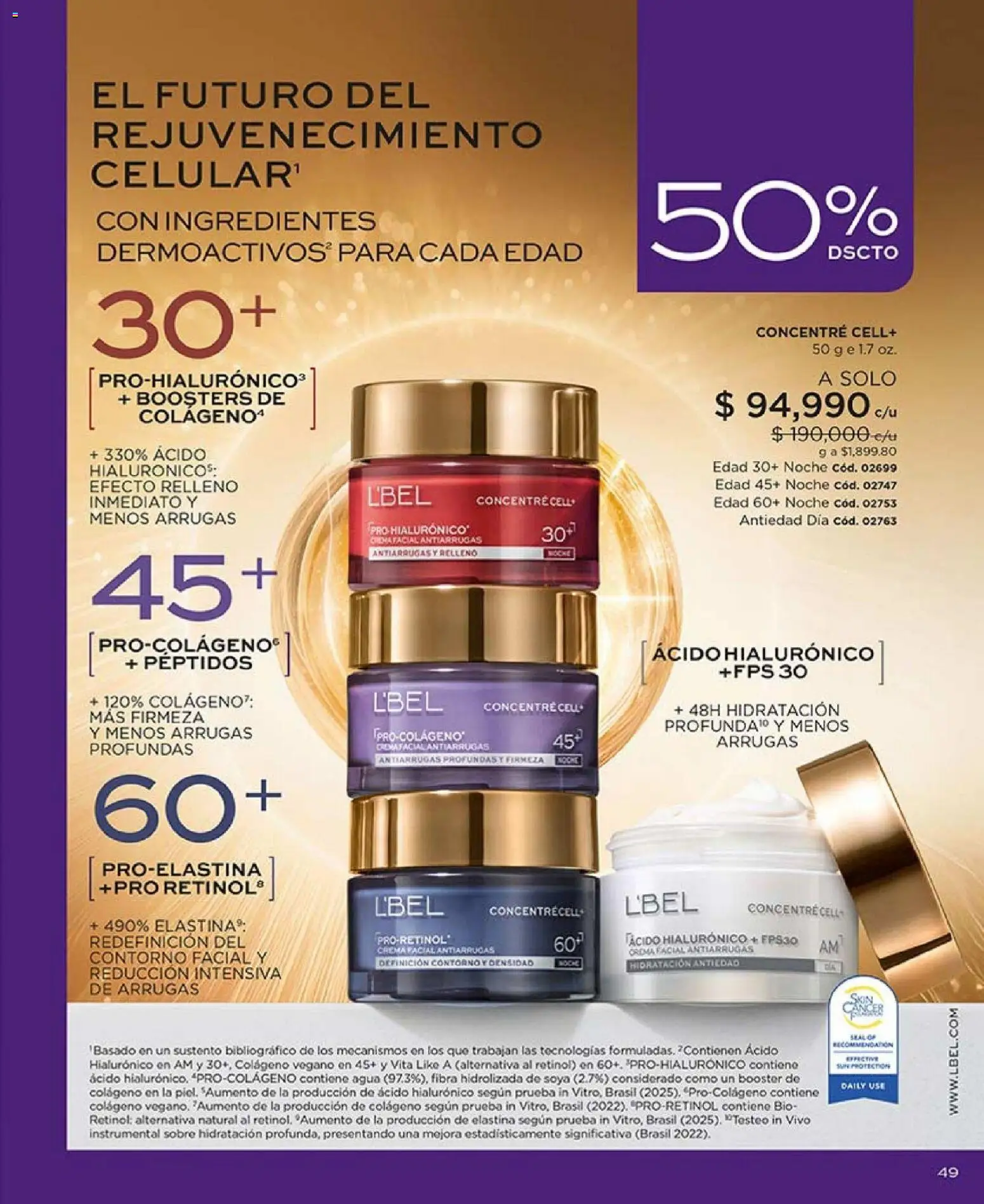 L'Bel revista - valida desde el 01.03.2026 | Página: 49 | Productos: Agua, Crema, Sobre, Contorno