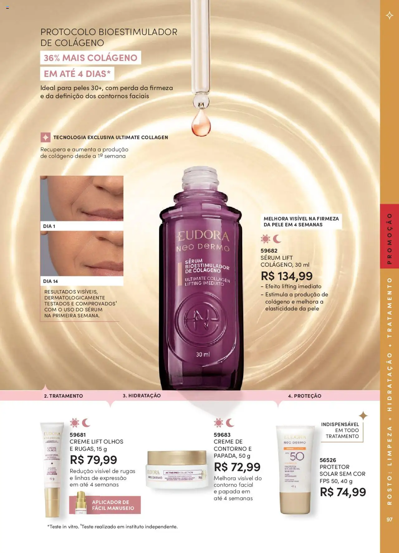Eudora Folheto - válido de 07.10.2025 | Página: 97 | Produtos: Colágeno, Sérum, Creme