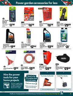 Preview of Bunnings Warehouse Get Christmas Ready Catalogue - valid from 05.11.2025 | Page: 31 | Products: Desk, Chain, Grass, Tools