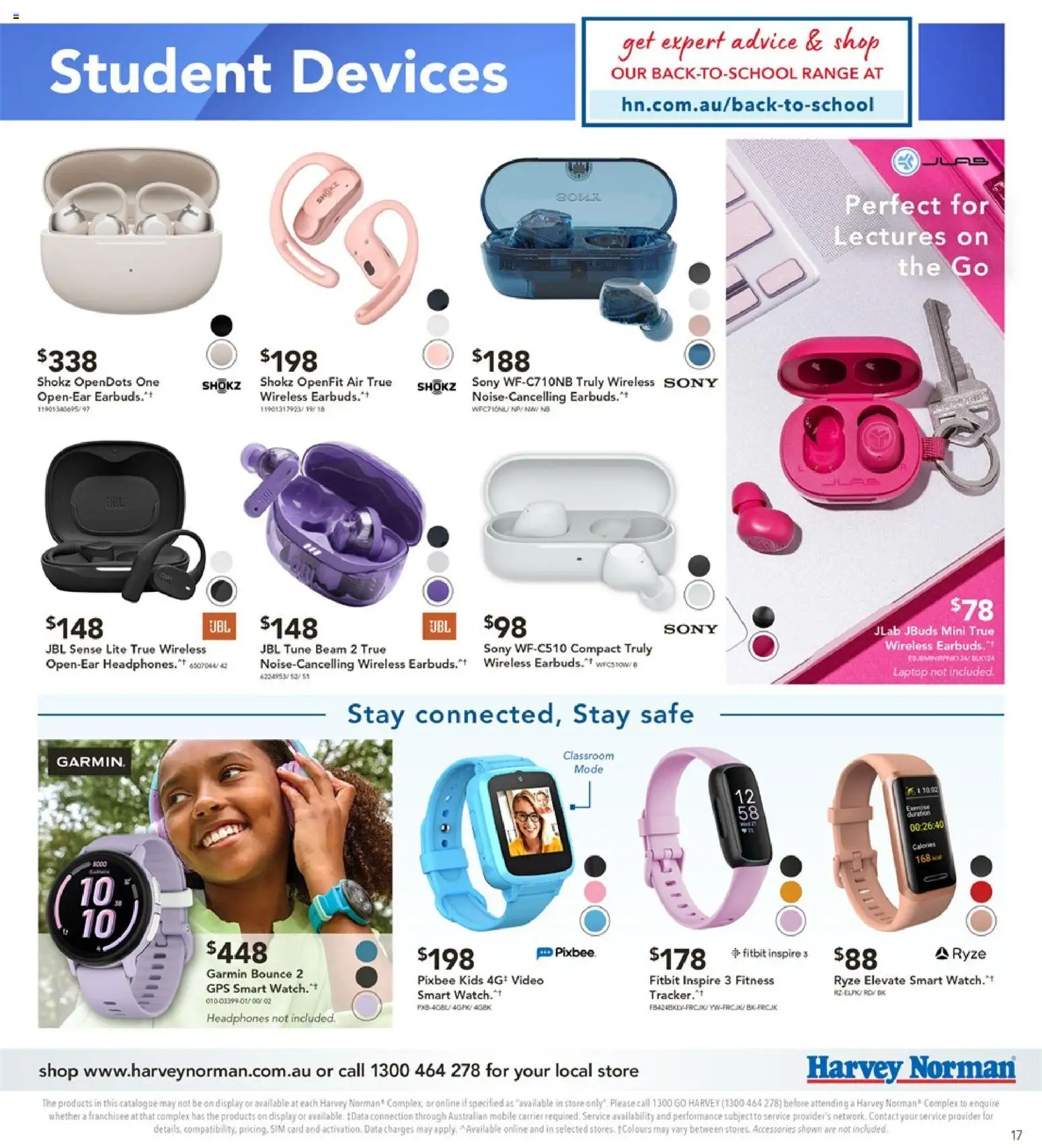Harvey Norman catalogue - valid from 08.12.2025 | Page: 17 | Products: Watch, Headphones, Laptop, Safe