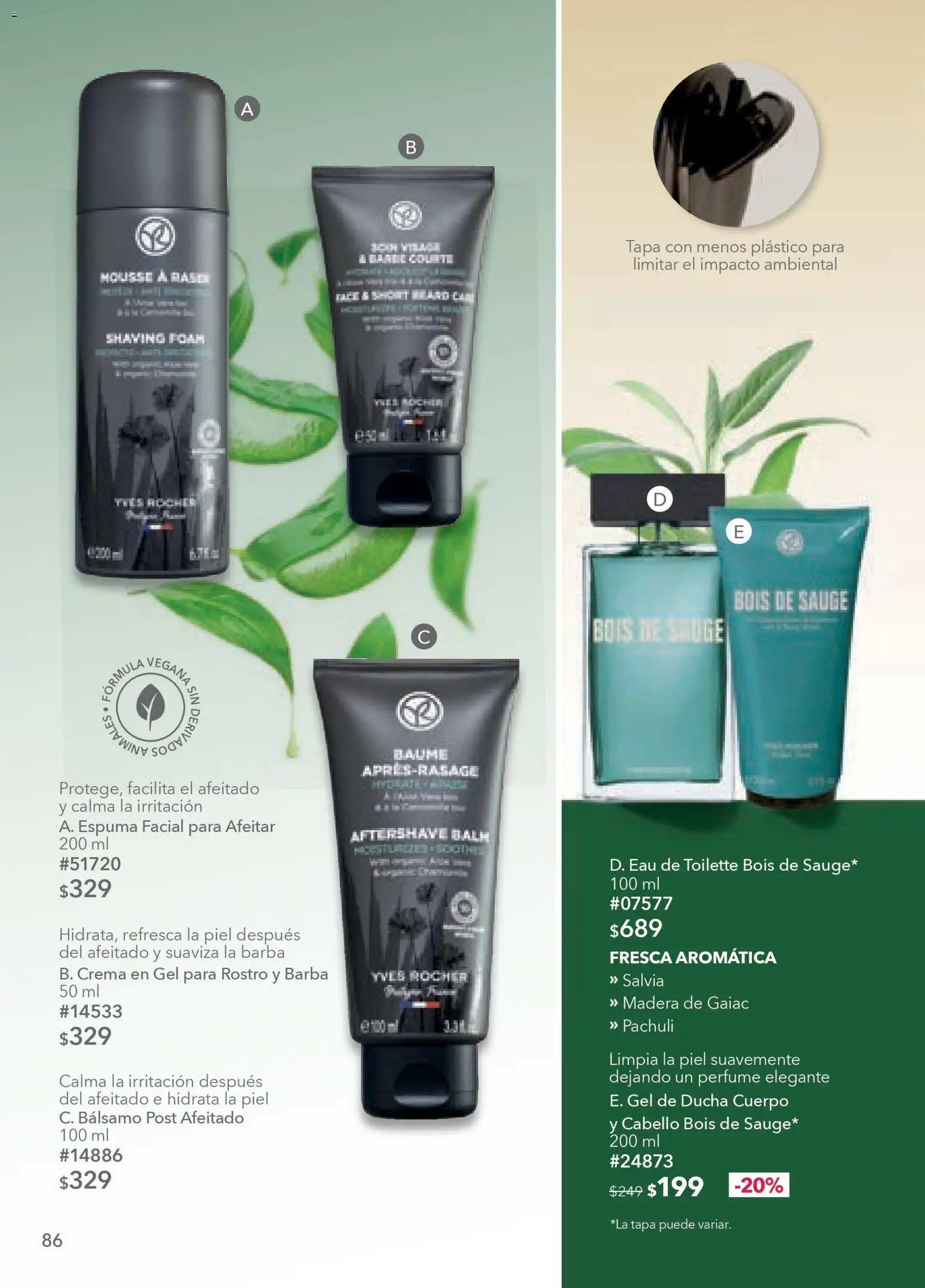 Nuevas ofertas de Yves Rocher válidas en toda la República Mexicana desde el 24.03.2026. ¡Encuentra las mejores ofertas en Yves Rocher campaña 5 2026! | Página: 88 | Productos: Bálsamo, Perfume, Eau de toilette, Gel de ducha