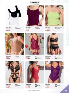 Vista previa de Andrea catálogo Outlet, nuevo folleto de la tienda, válido en México a partir del 21.12.2025 | Página: 215 | Productos: Ropa, Ropa interior, Body, Camiseta