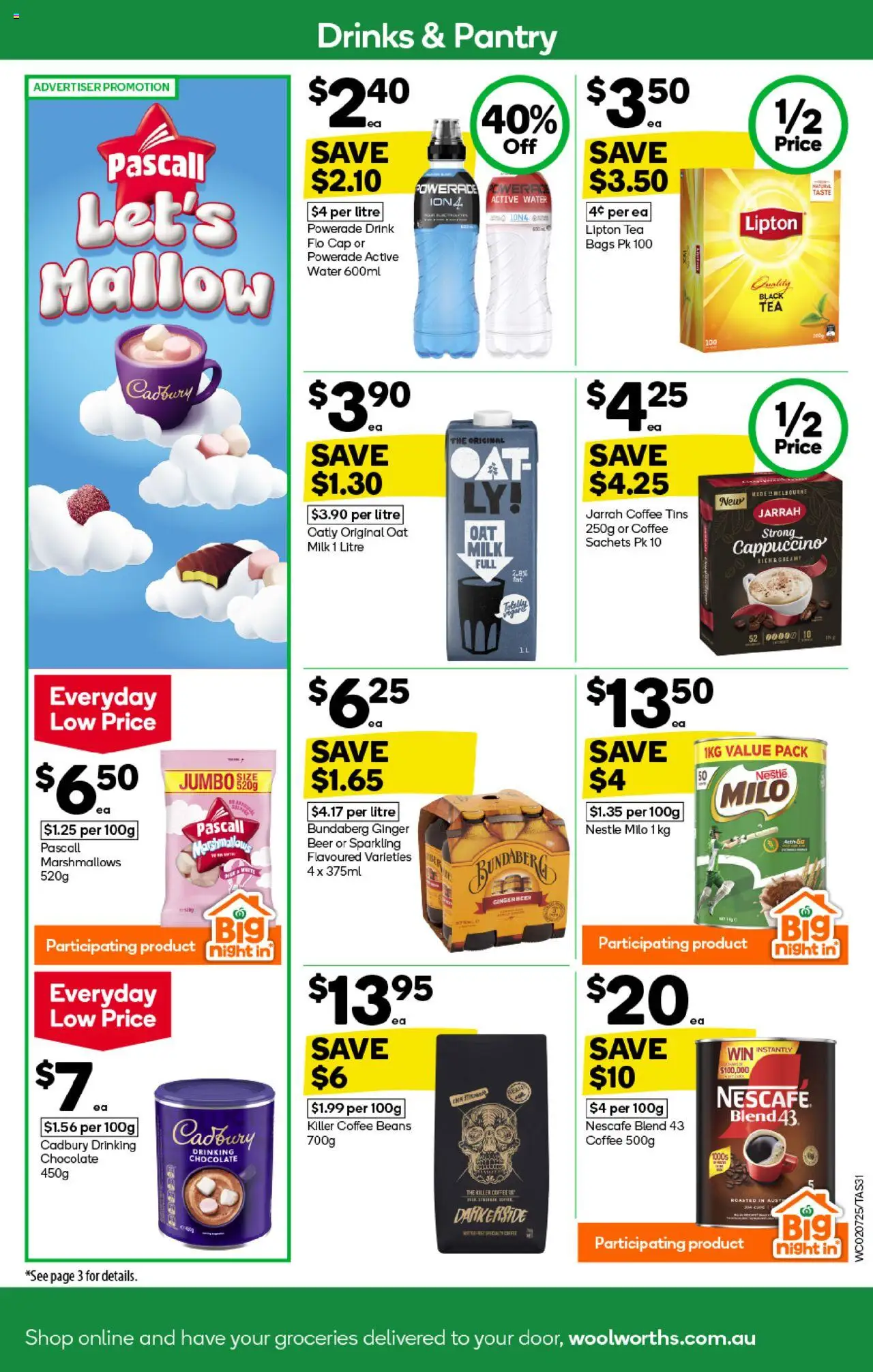Woolworths catalogue - valid from 02.07.2025 | Page: 33 | Products: Coffee, Ginger, Tea, Water