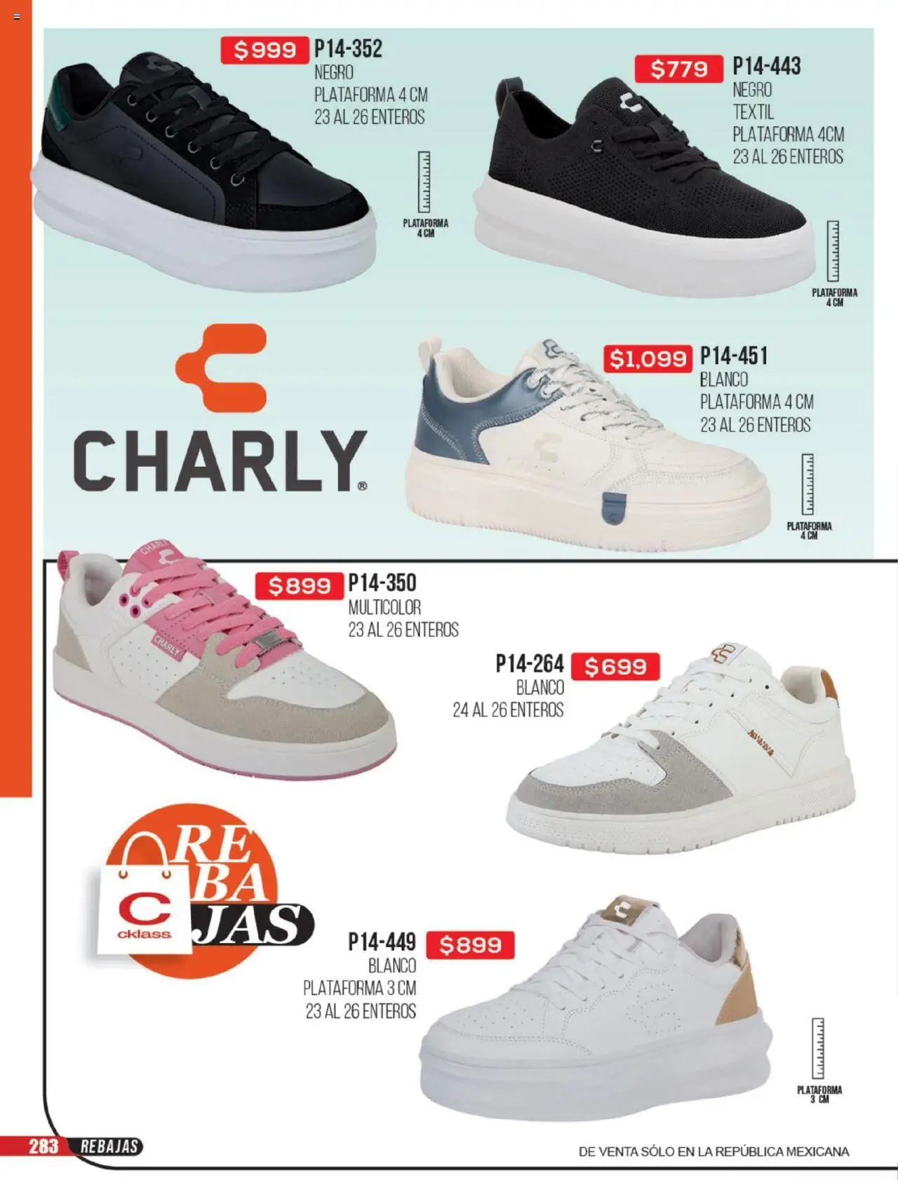 Nuevas ofertas de Cklass válidas en toda la República Mexicana desde el 23.06.2025. ¡Encuentra las mejores ofertas en Cklass catálogo Rebajas Sobre Calzado! | Página: 284