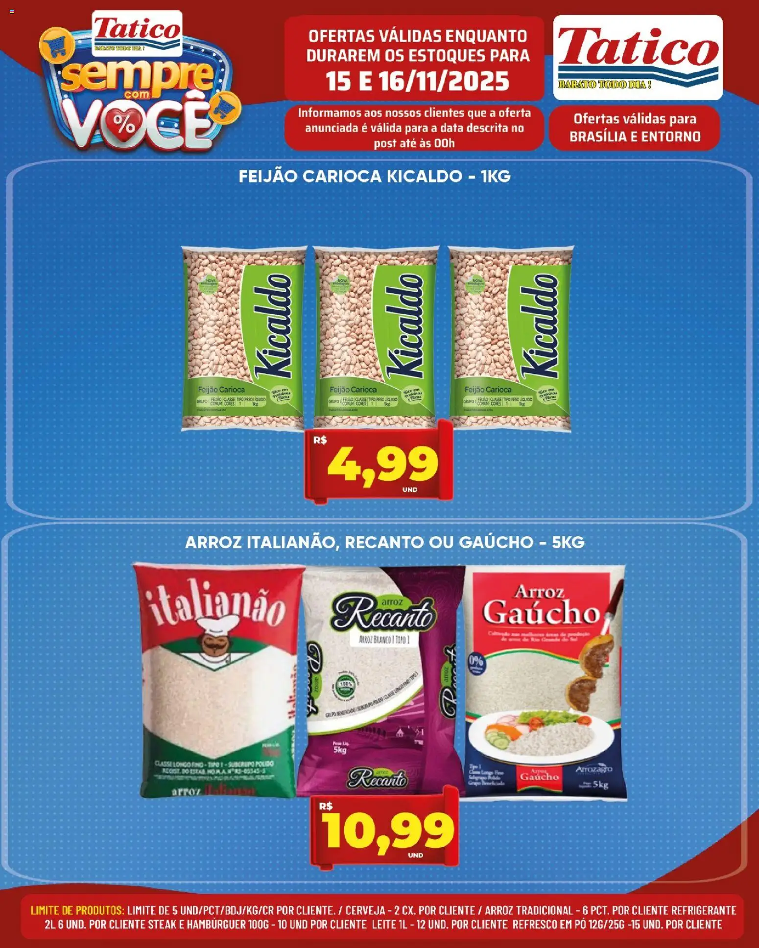 Tatico Folheto - válido de 17.11.2025 | Página: 17 | Produtos: Pó, Refresco, Leite, Arroz