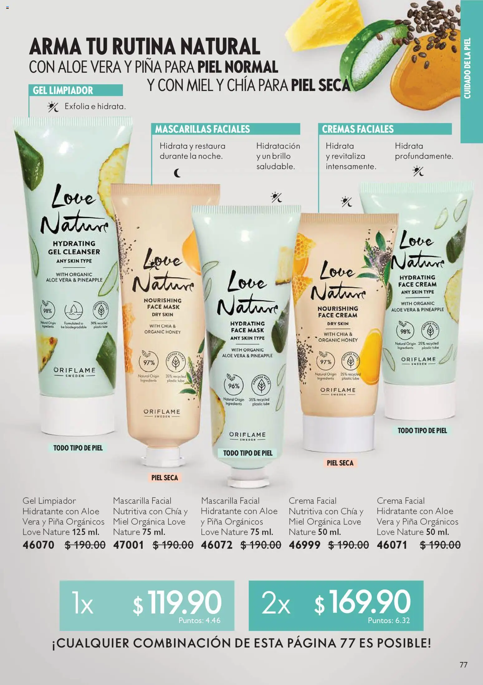 Nuevas ofertas de Oriflame válidas en toda la República Mexicana desde el 06.12.2025. ¡Encuentra las mejores ofertas en Oriflame campaña 12 2025! | Página: 77 | Productos: Crema, Brillo, Piña, Limpiador