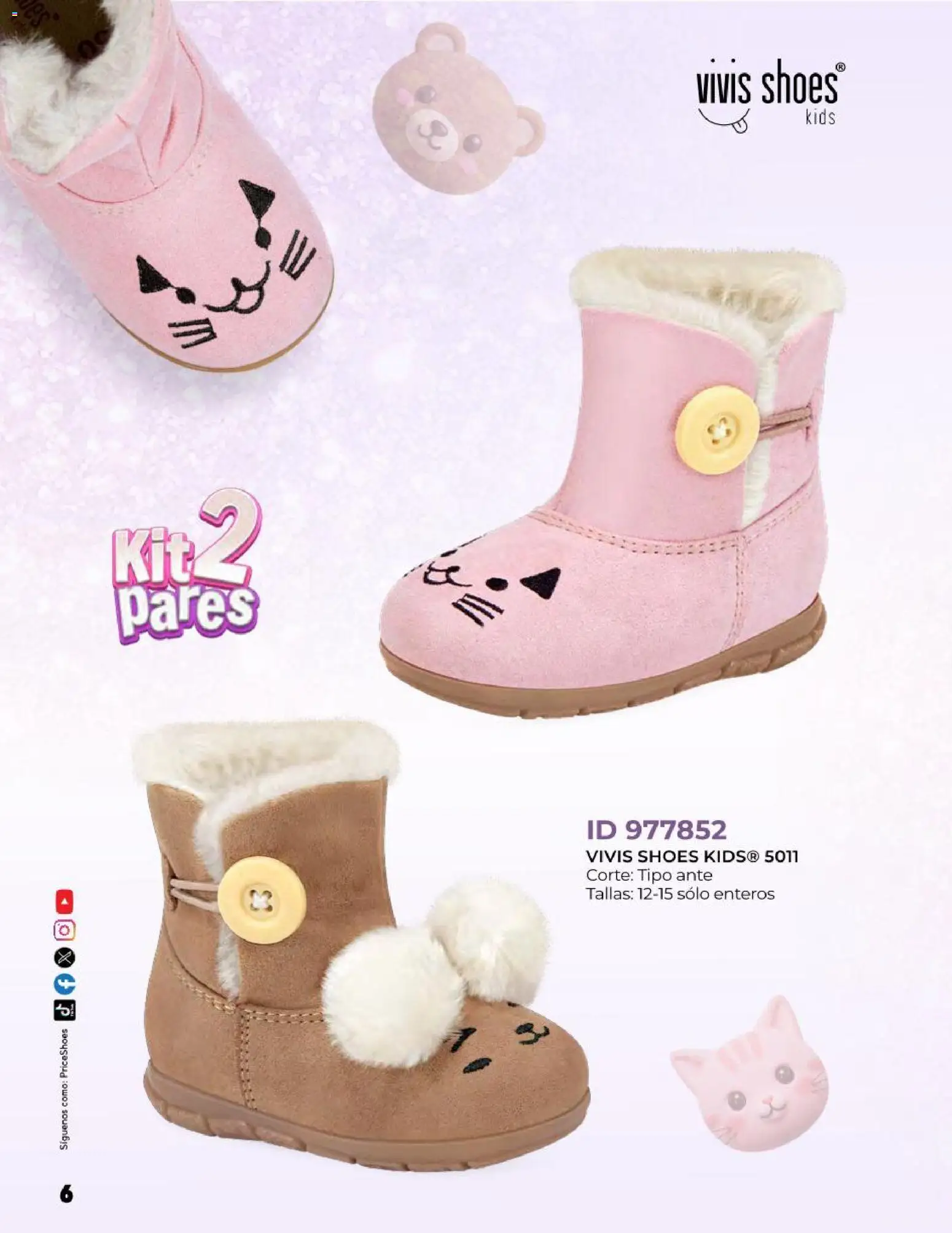 Nuevas ofertas de Price Shoes válidas en toda la República Mexicana desde el 27.10.2025. ¡Encuentra las mejores ofertas en Price Shoes catálogo Kids todo en uno! | Página: 6