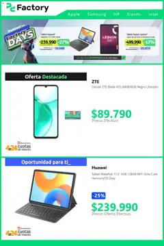 PC Factory ofertas  │ válido desde el 30.06.2025 | Página: 4 | Productos: Tablet, Sobre