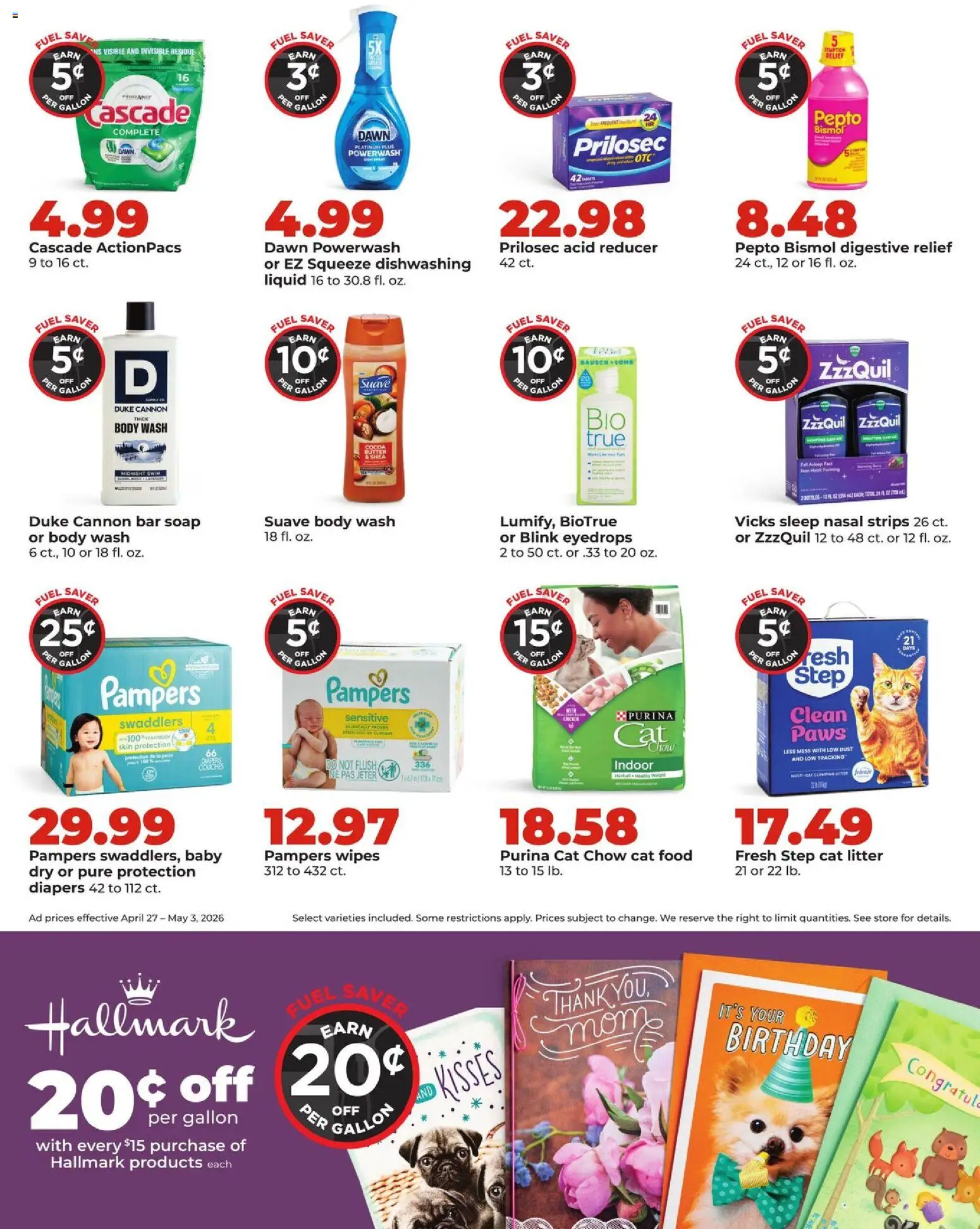 HyVee Weekly Ad - valid from 27.04.2026 | Page: 10 | Products: Cat Food, Cat Litter, Soap, Bar Soap
