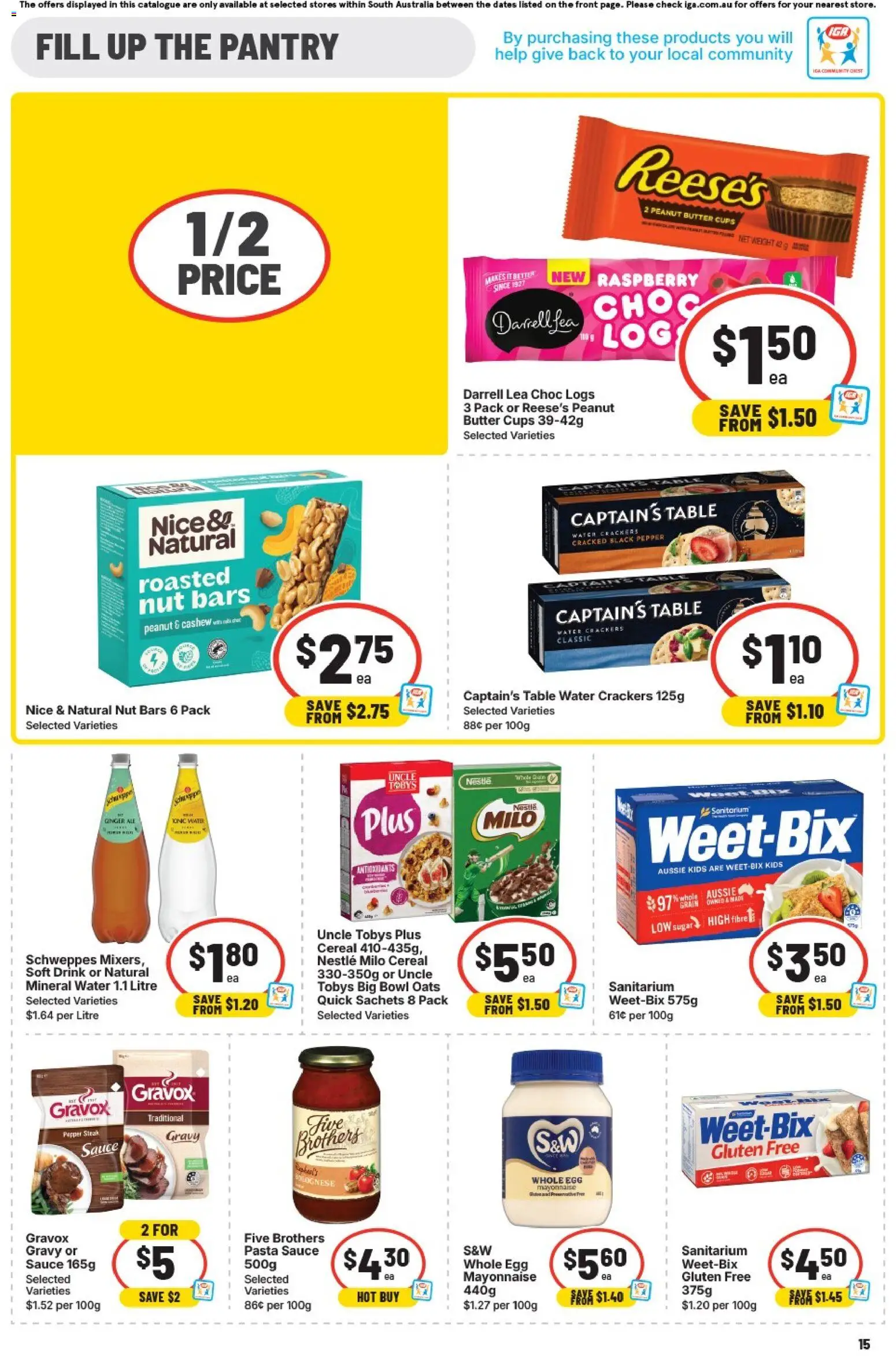 IGA catalogue - valid from 11.03.2026 | Page: 11 | Products: Cups, Butter, Water, Mayonnaise