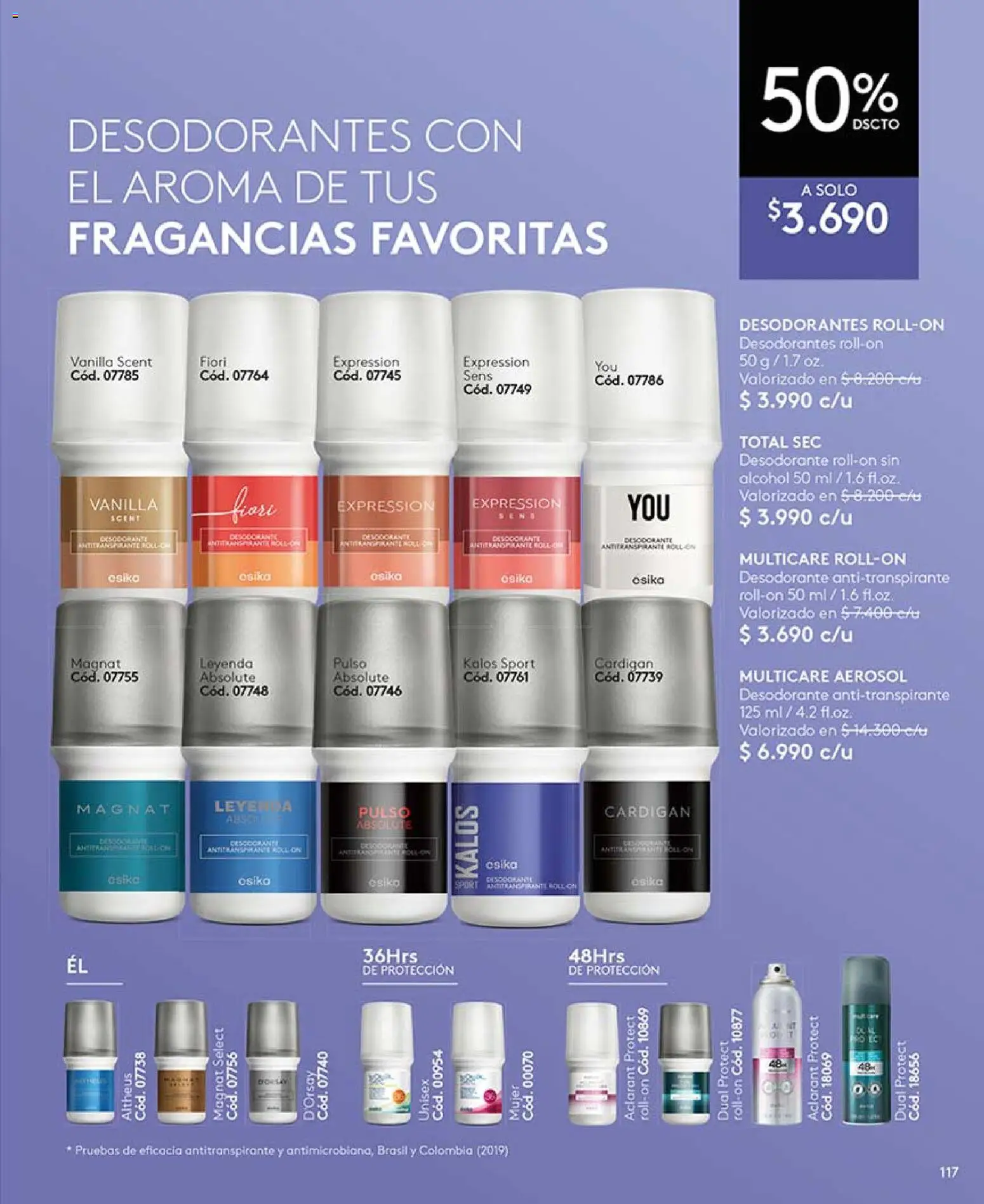 Catálogo Ésika Campaña 5 │ válido desde el 01.03.2026 | Página: 117 | Productos: Cardigan, Desodorante, Antitranspirante