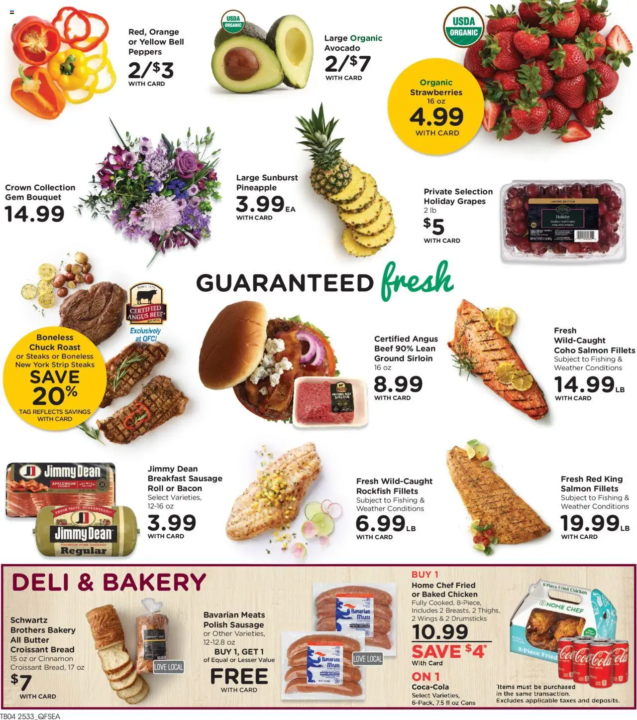 QFC Weekly Ad - WA - valid from 17.09.2025 | Page: 9 | Products: Bakery, Peppers, Pineapple, Sausage
