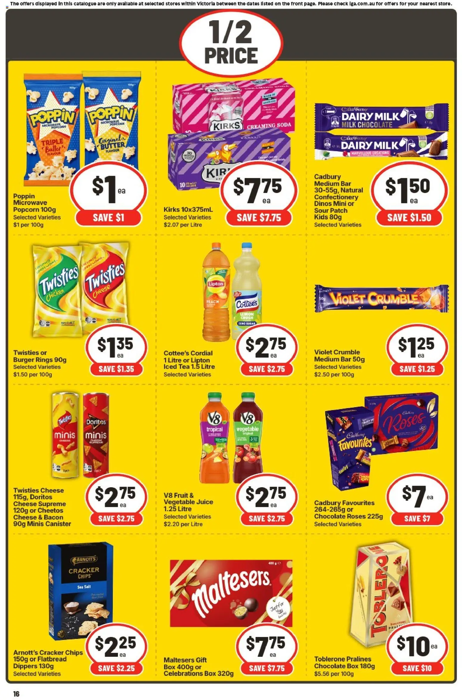 IGA catalogue - valid from 15.04.2026 | Page: 17 | Products: Dairy, Chocolate, Peach, Microwave