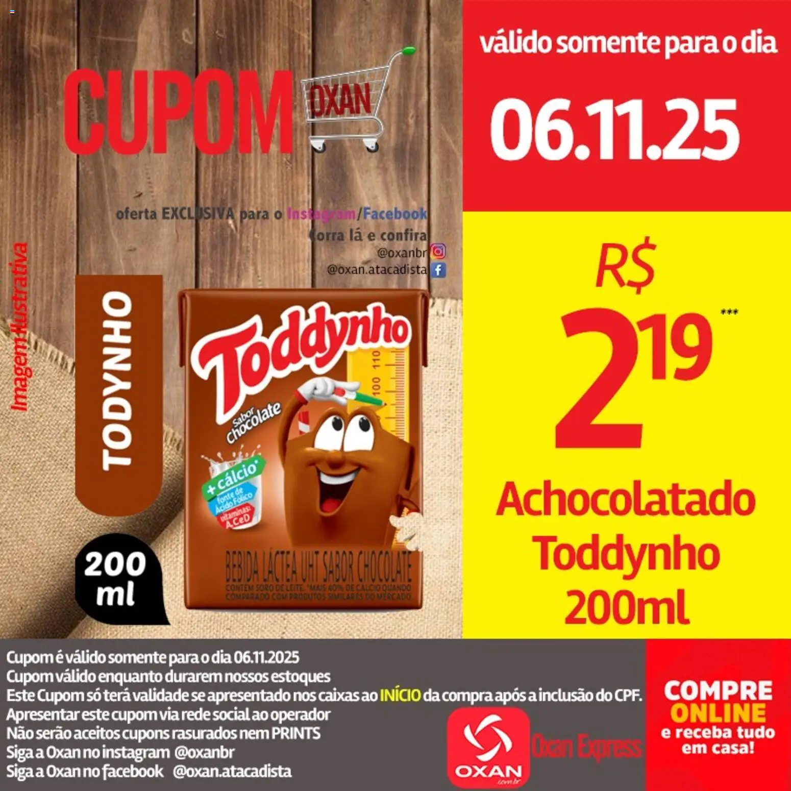 Oxan Atacadista Folheto - válido de 06.11.2025 | Página: 18 | Produtos: Achocolatado, Chocolate, Cálcio, Bebida