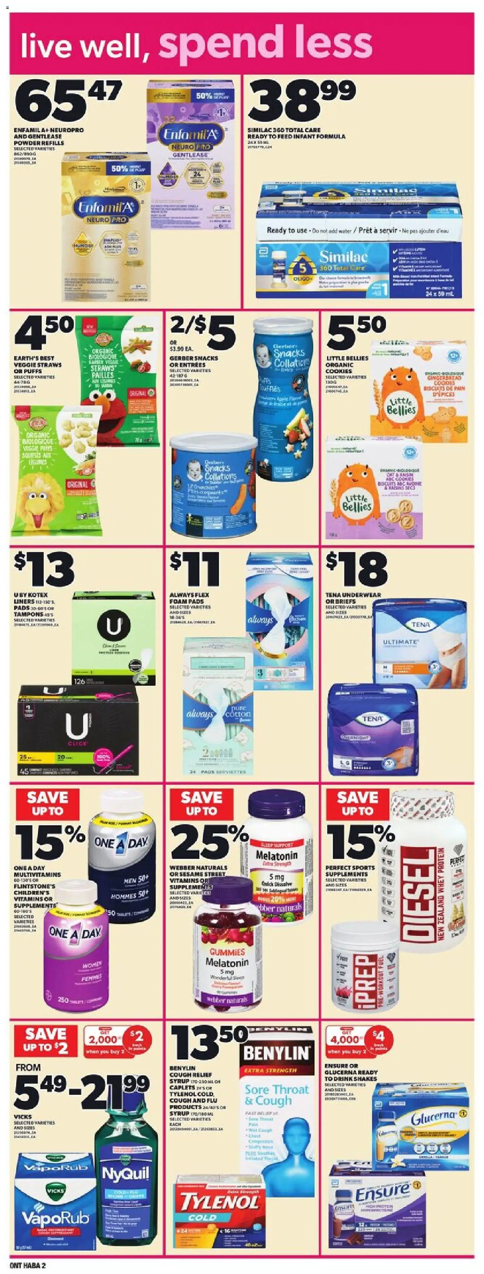 Independent Grocer flyer valid from 04.12.2025 | Page: 15 | Products: Cookies, Powder, Underwear, Briefs
