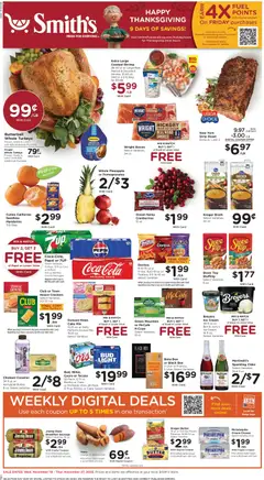 Preview of Smith's weekly ads valid from 19.11.2025