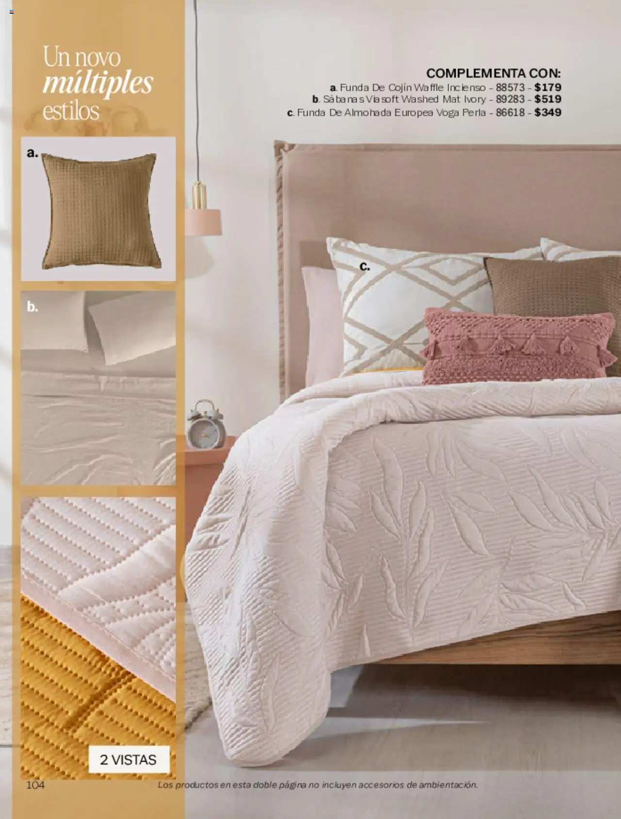 Nuevas ofertas de Vianney válidas en toda la República Mexicana desde el 07.03.2025. ¡Encuentra las mejores ofertas en Vianney catálogo Primavera! | Página: 106 | Productos: Funda, Funda de almohada, Almohada