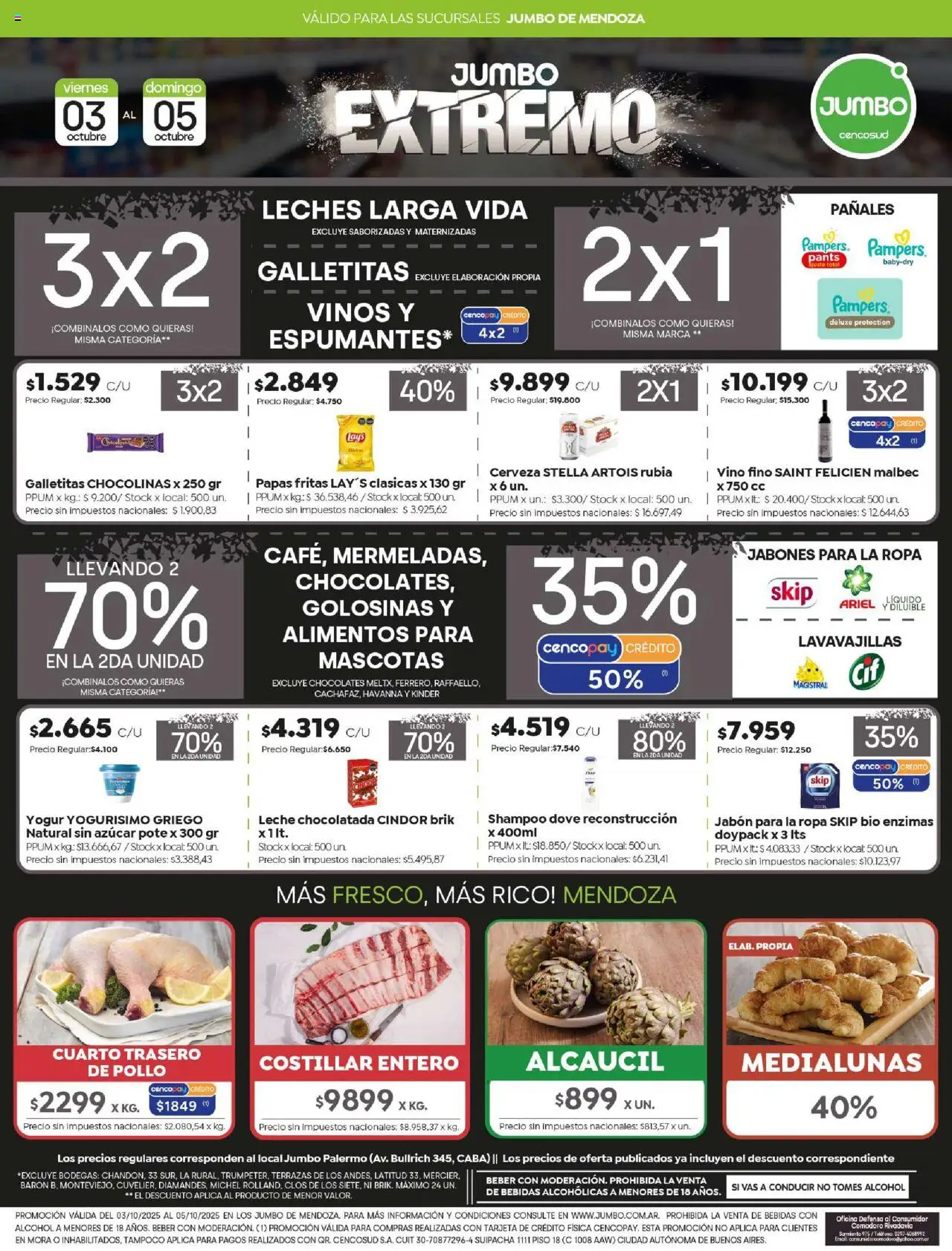 Jumbo - Ofertas │ válido desde el 03.10.2025 | Página: 1 | Productos: Shampoo, Yogur, Chocolatada, Cerveza