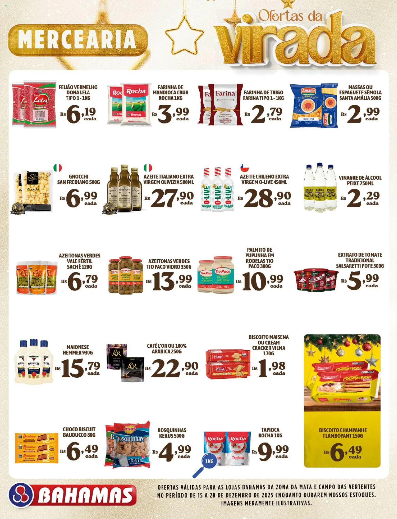 Bahamas Supermercados Folheto - válido de 15.12.2025 | Página: 2 | Produtos: Pupunha, Feijão, Palmito, Farinha de trigo