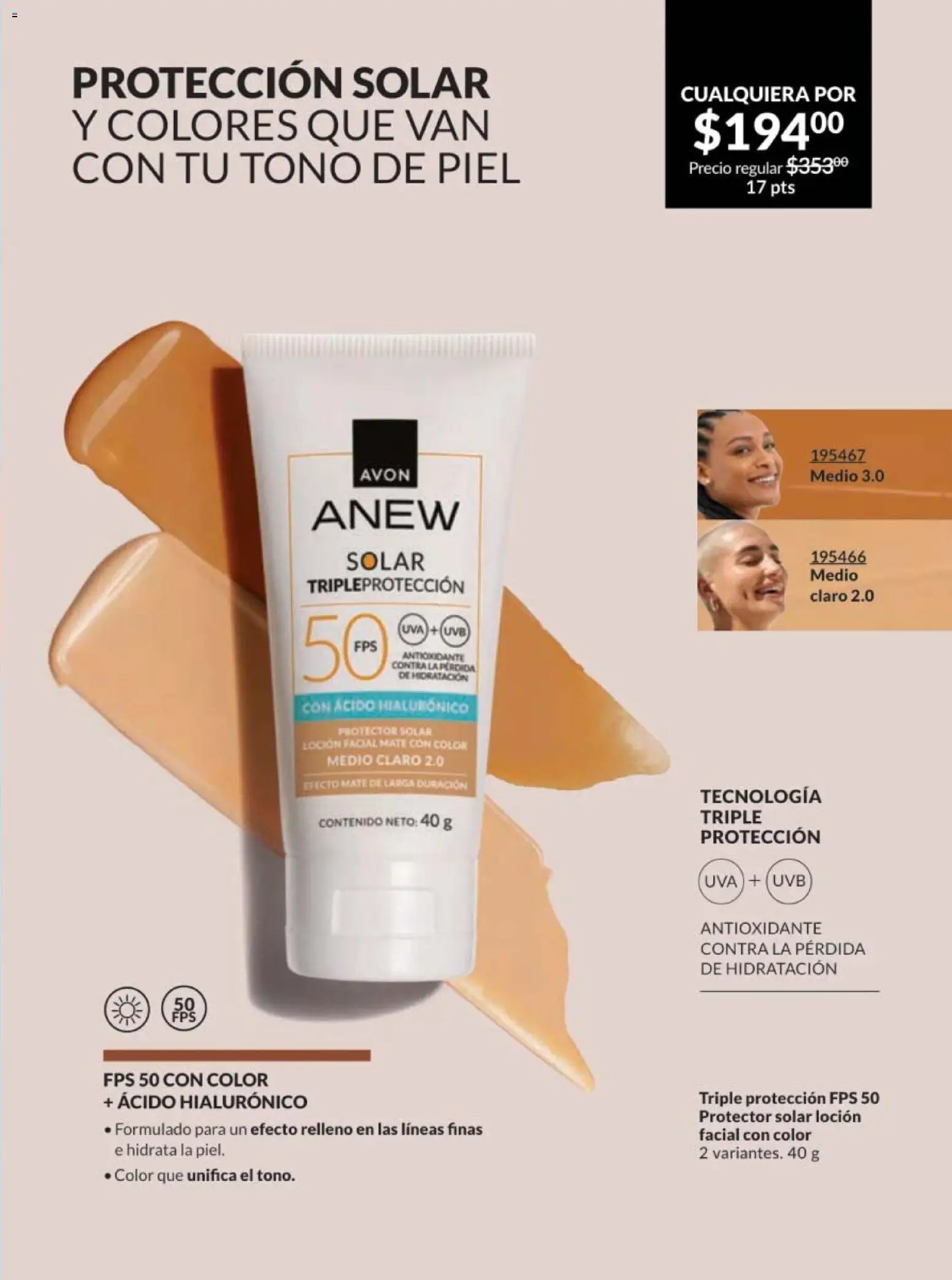 Nuevas ofertas de AVON válidas en toda la República Mexicana desde el 10.01.2026. ¡Encuentra las mejores ofertas en AVON campaña 2 2026! | Página: 111 | Productos: Loción, Uva, Mate, Protector solar
