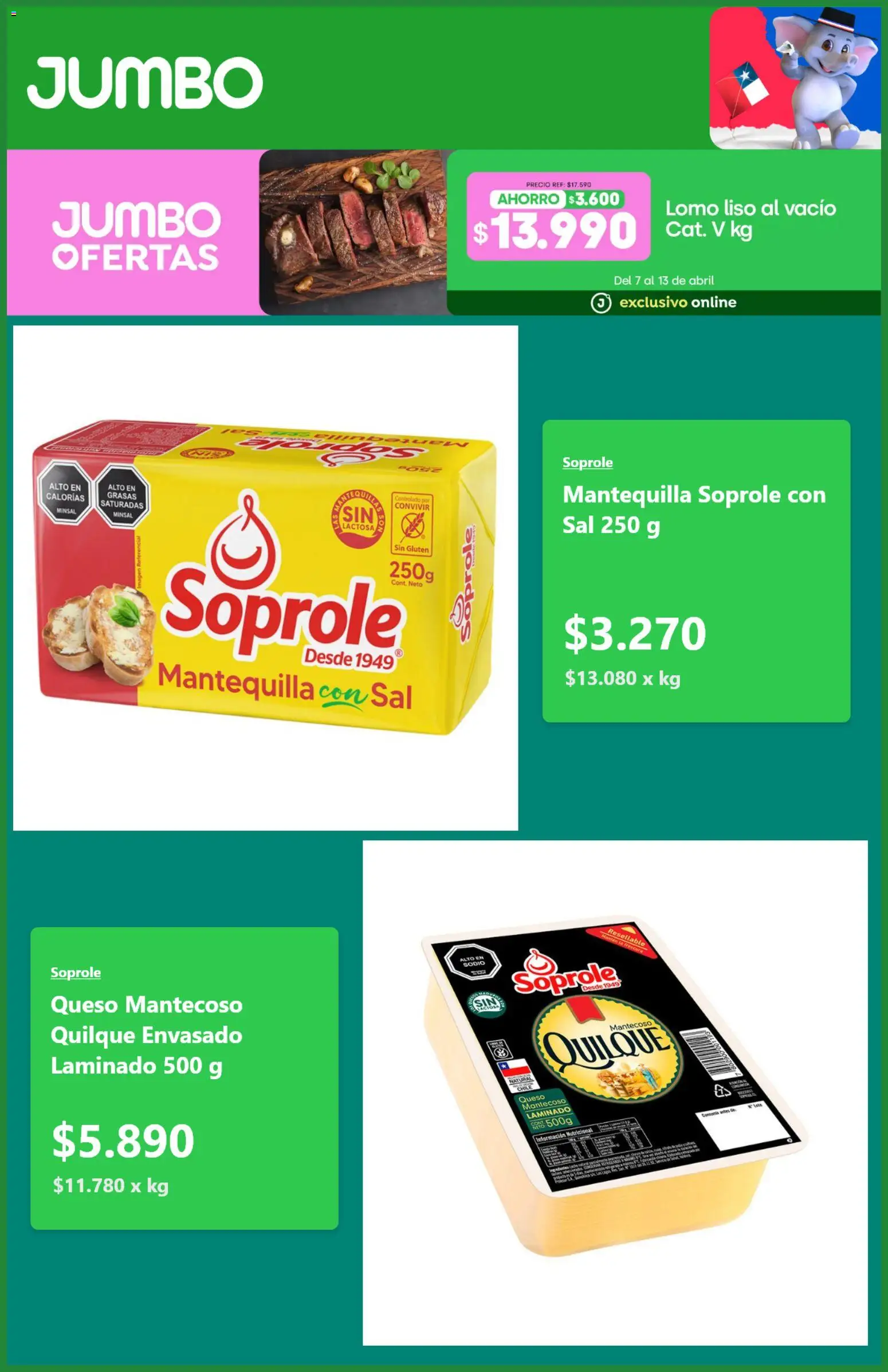 Jumbo ofertas  │ válido desde el 07.04.2026 | Página: 5 | Productos: Sal, Queso
