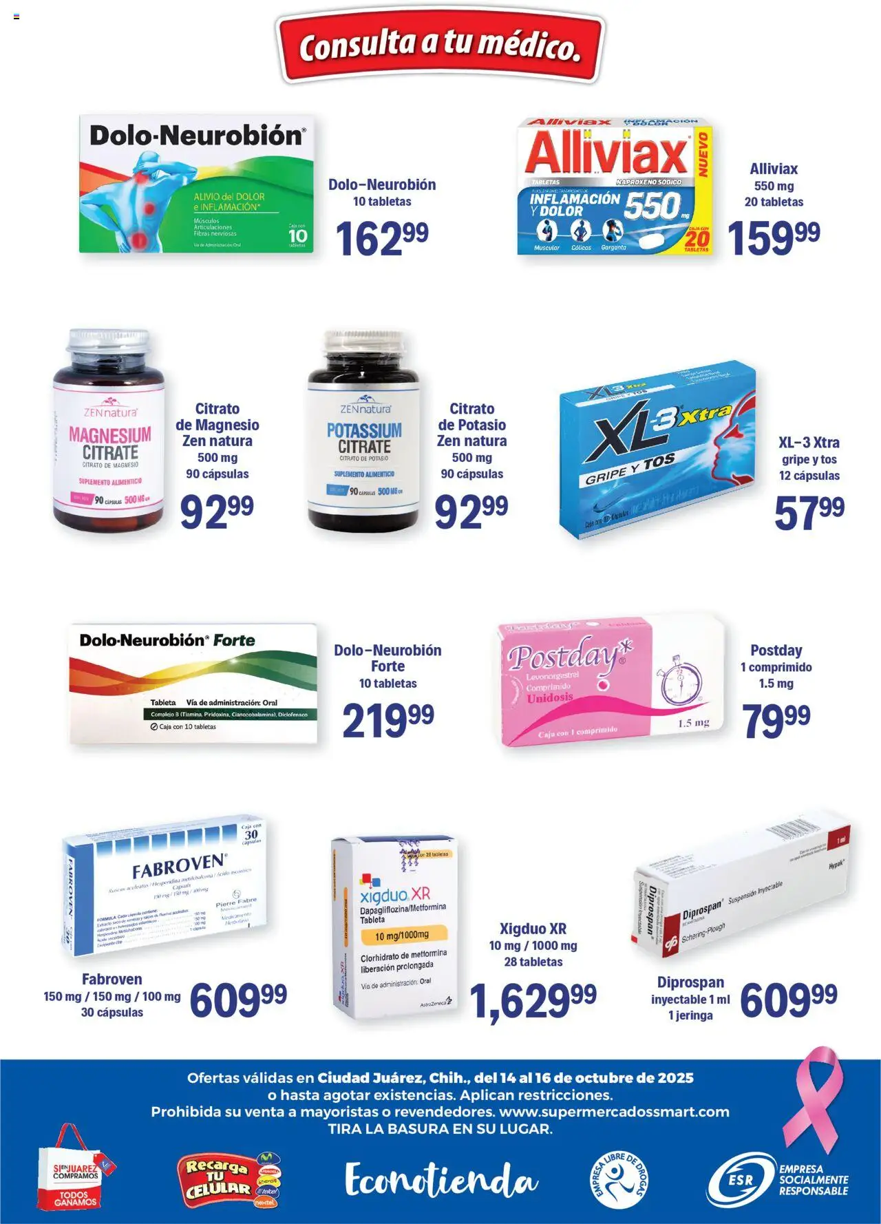 Nuevas ofertas de S-Mart válidas en toda la República Mexicana desde el 14.10.2025. ¡Encuentra las mejores ofertas en S-Mart - Folleto de Feria - Juarez! | Página: 6 | Productos: Caja, Tableta