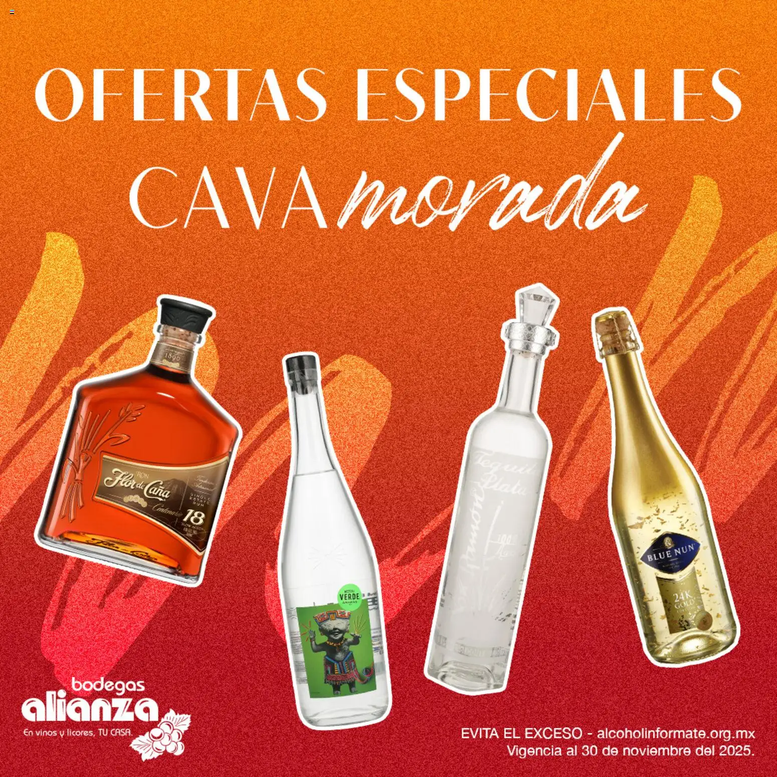 Nuevas ofertas de Bodegas Alianza válidas en toda la República Mexicana desde el 26.11.2025. ¡Encuentra las mejores ofertas en Bodegas Alianza catálogo Ofertas especiales ! | Página: 1 | Productos: Tequila, Cava