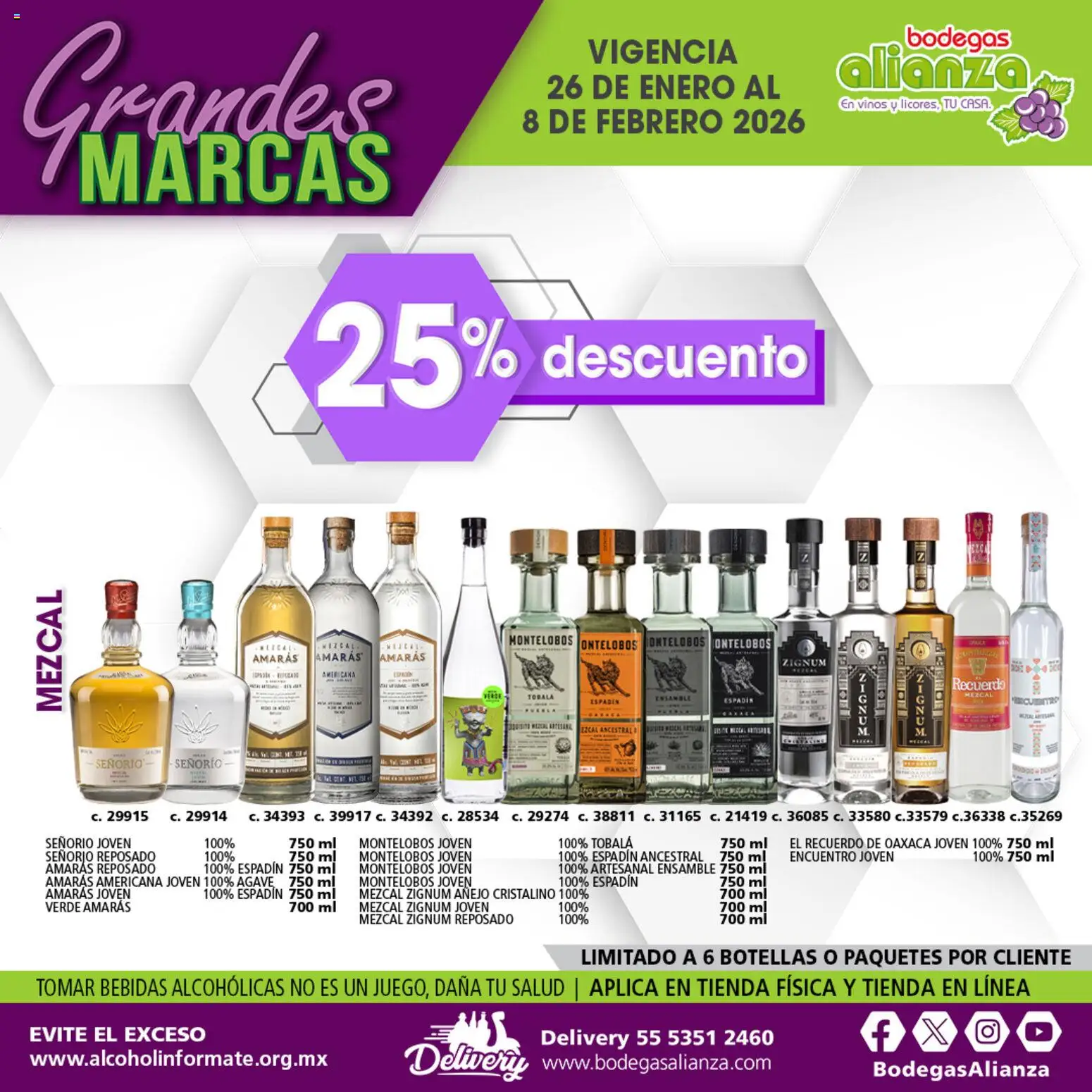 Nuevas ofertas de Bodegas Alianza válidas en toda la República Mexicana desde el 26.01.2026. ¡Encuentra las mejores ofertas en Bodegas Alianza catálogo Grandes Marcas! | Página: 7