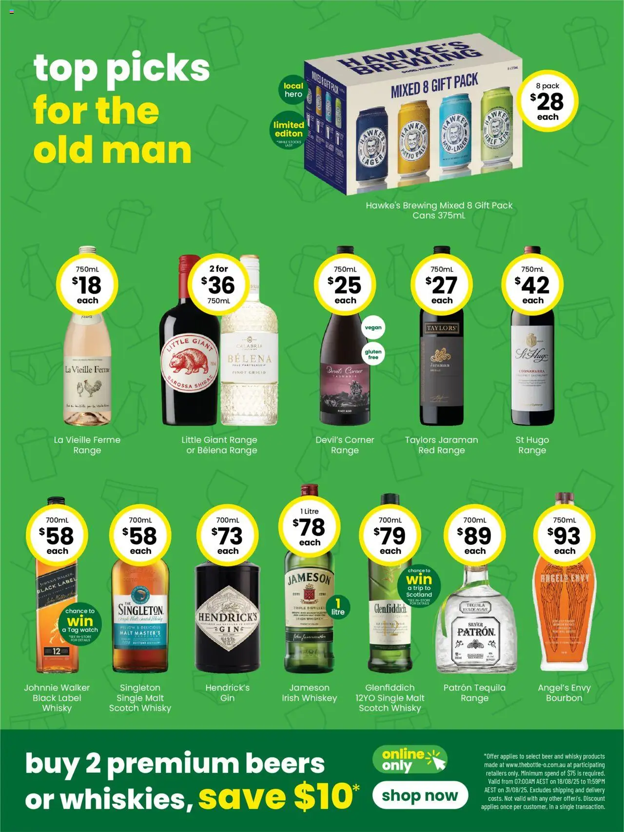 The Bottle-O catalogue - valid from 18.08.2025 | Page: 2 | Products: Beer, Bourbon, Scotch, Watch
