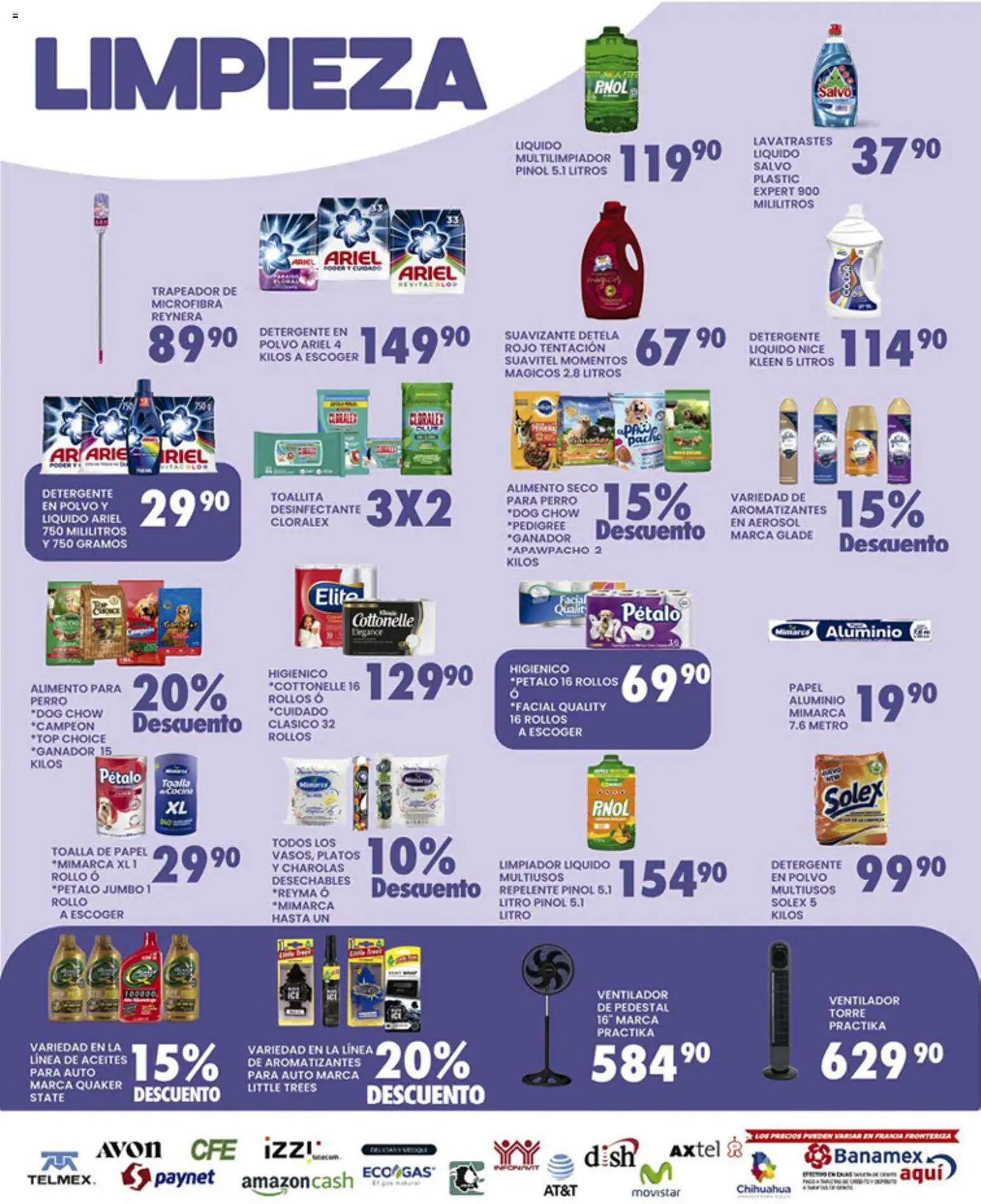 Nuevas ofertas de Alsuper válidas en toda la República Mexicana desde el 03.04.2026. ¡Encuentra las mejores ofertas en Alsuper folleto! | Página: 5 | Productos: Limpiador, Desinfectante, Riel, Polvo